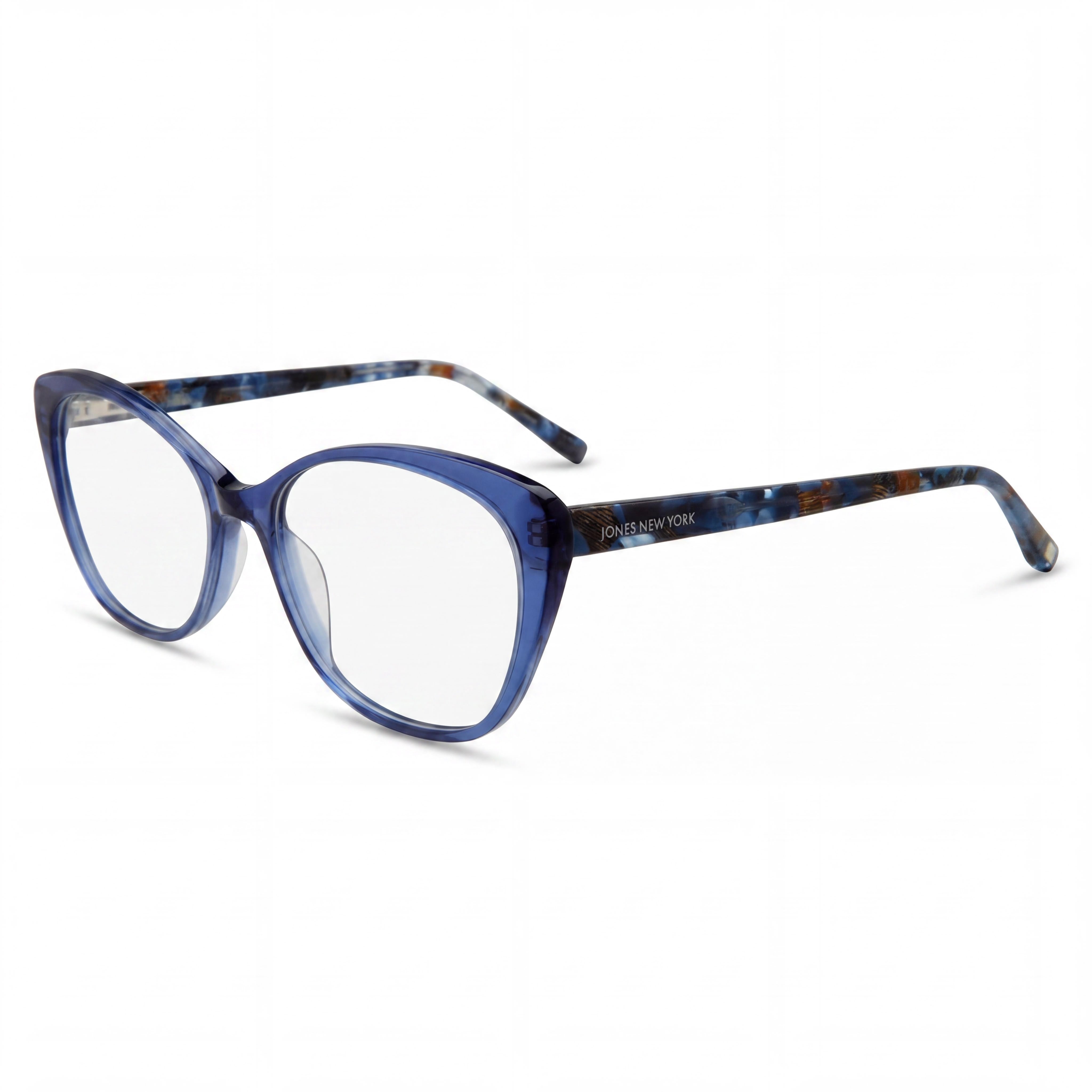 Jones New York J774 Unisex Blue Plastic Frame Sunglasses with Polarized Polycarbonate Lenses 57-18-145, Photo 1