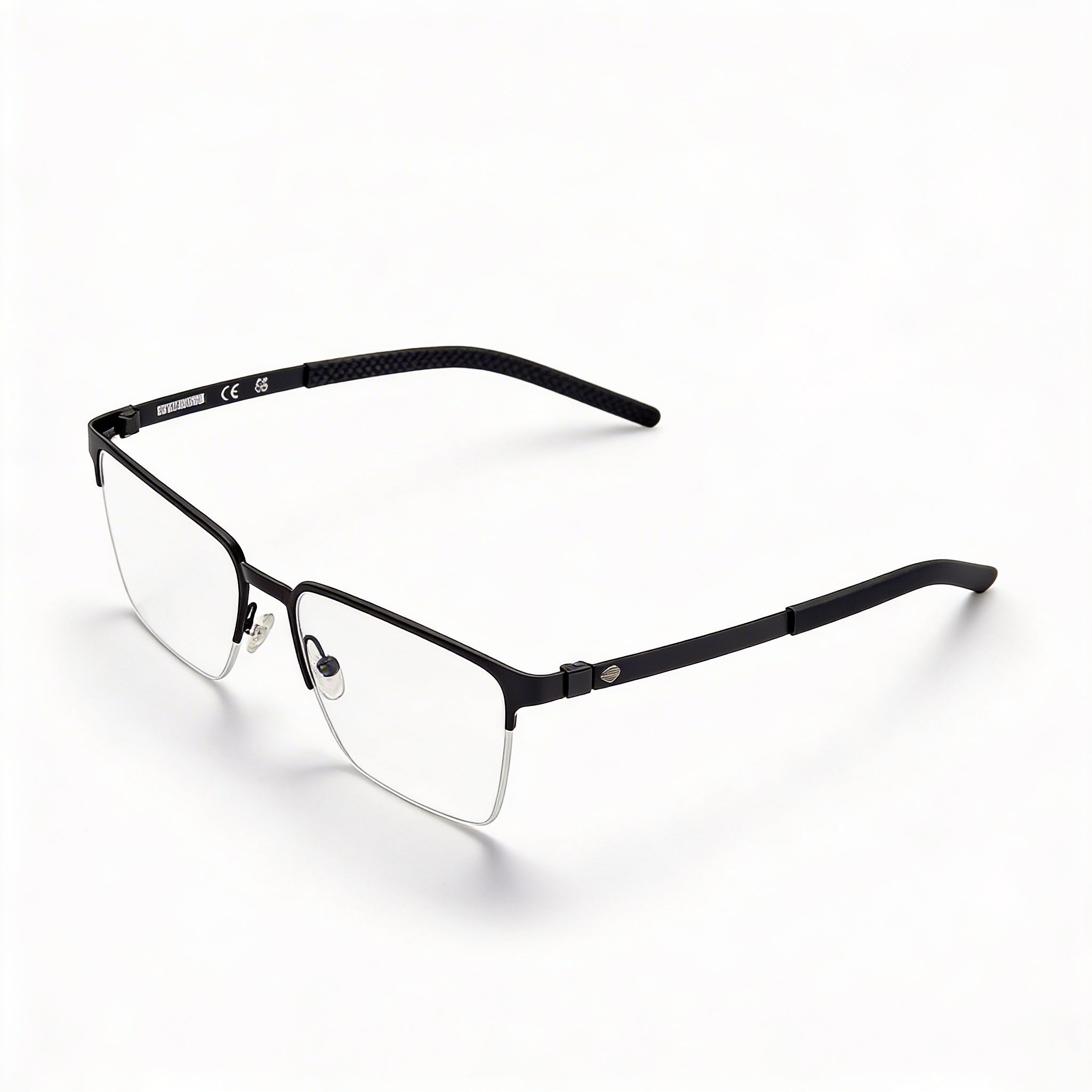 Harley-Davidson Men's Rectangular Metal Eyeglasses Frame, Matte Black, Lens 54mm, Bridge 17mm, Temple 145mm, Photo 1