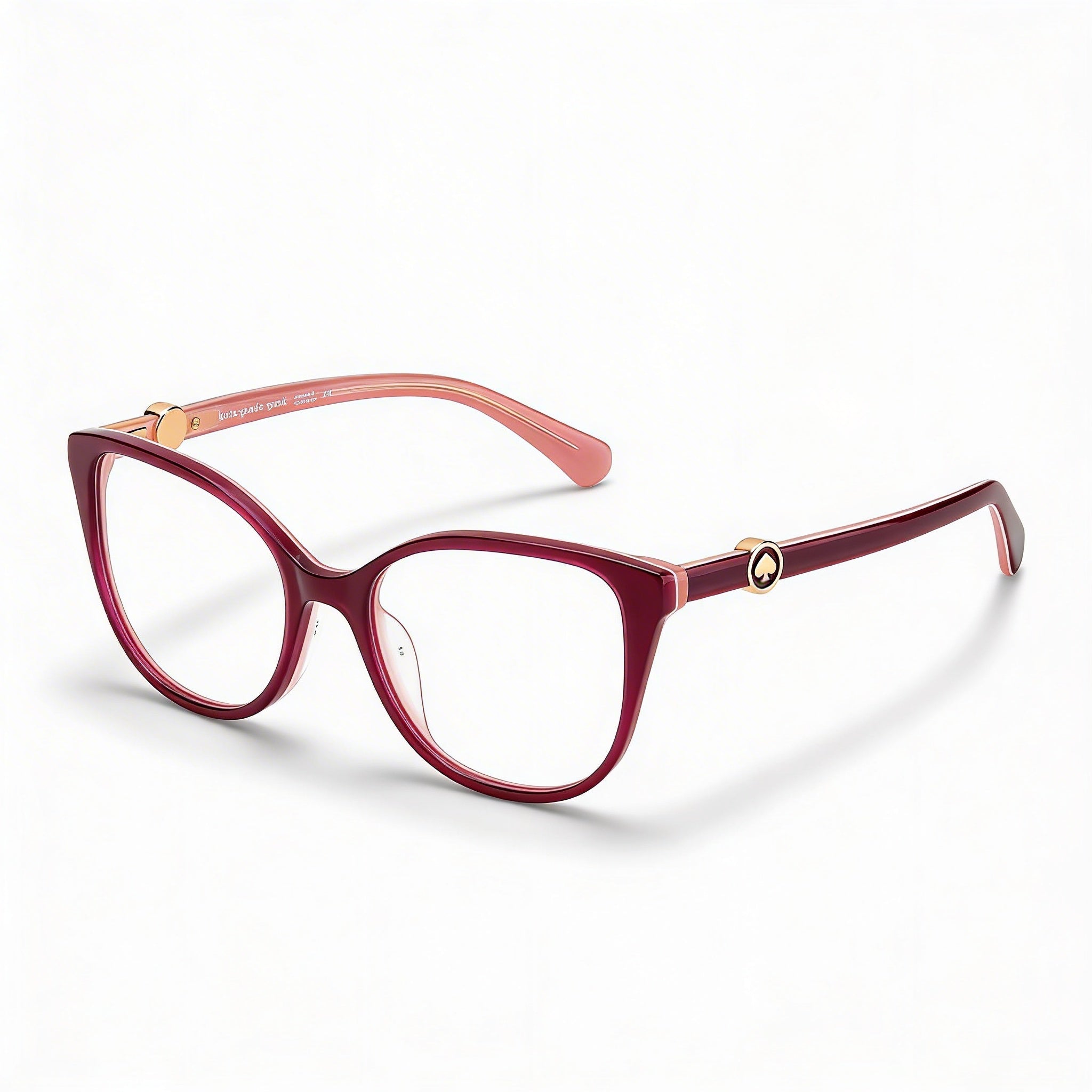 Kate Spade New York Gafas de sol polarizadas modernas para mujer, montura de plástico color rosa burdeos, lentes violetas, 52 mm, Photo 1