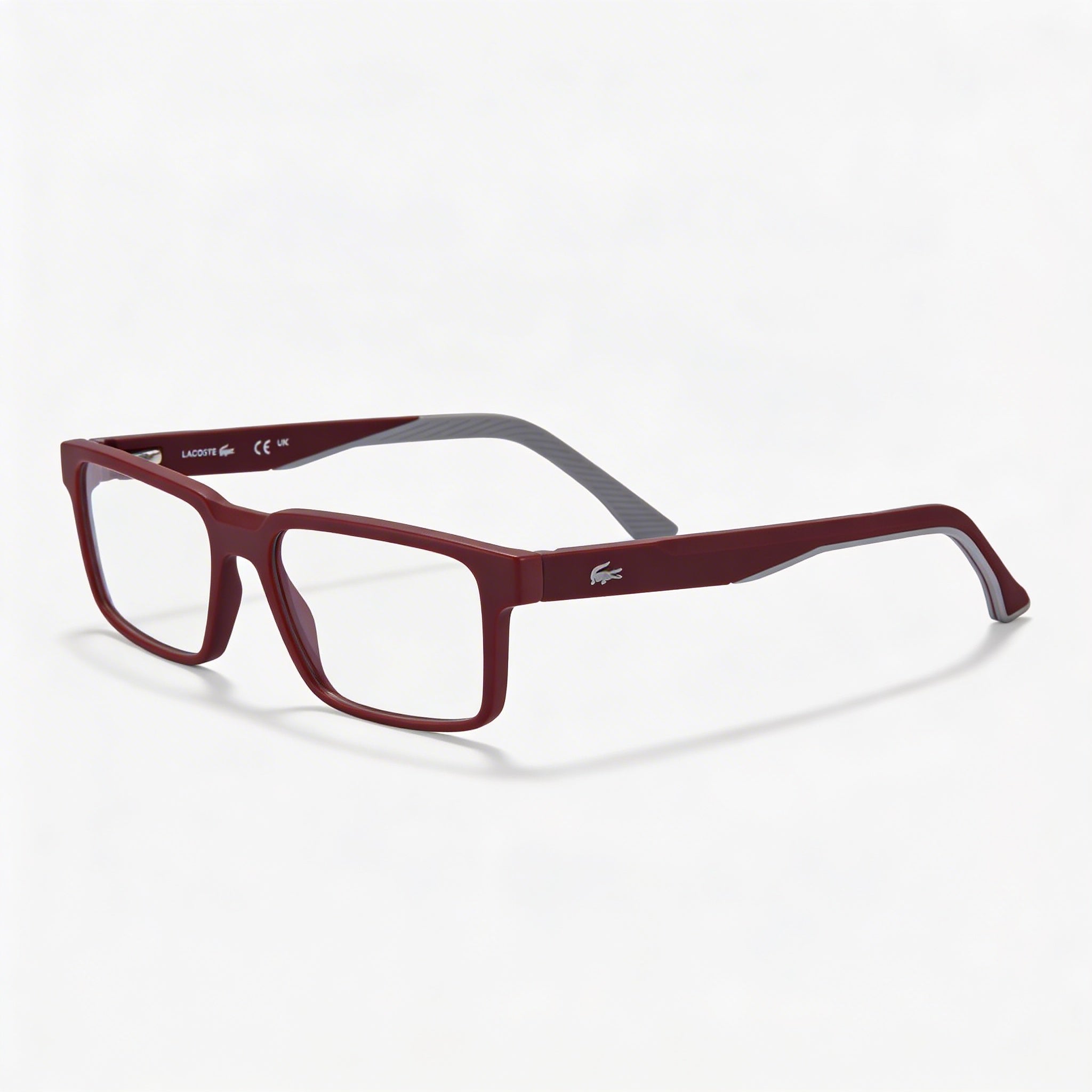 Lacoste Modern Women's Dark Red Injected Eyewear 55mm, Photo 1