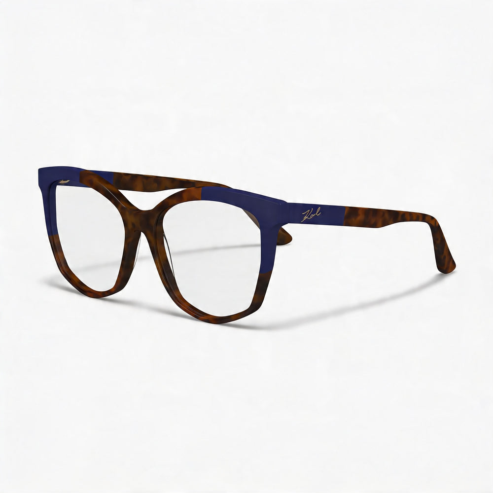 KARL LAGERFELD Kl6154 Unisex Acetate Tortoise Blue Non-Polarized Sunglasses 55-16-140