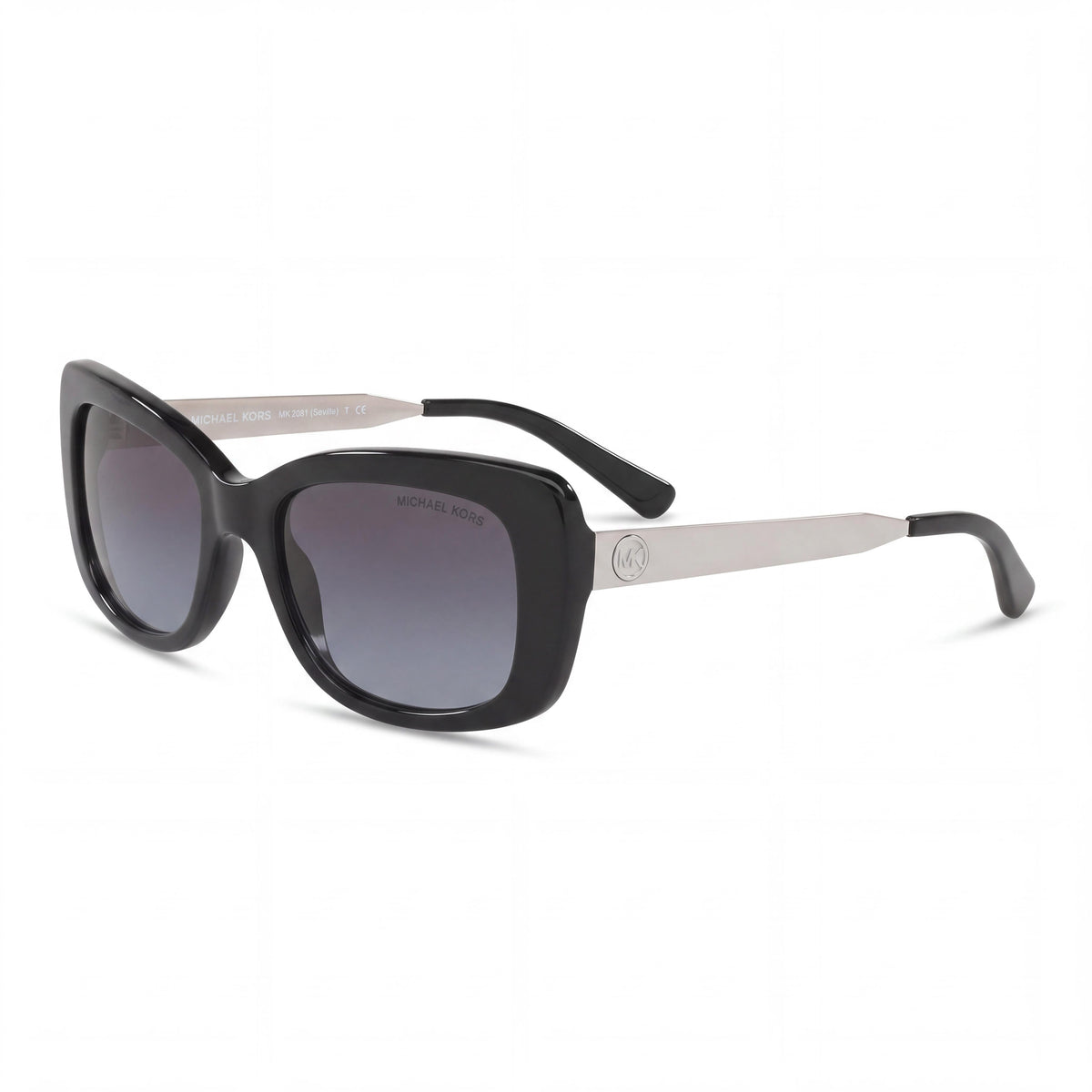 Gafas de sol Michael Kors para mujer de montura clásica compuesta en negro y gris claro degradado, 51 mm, antirreflectantes y con protección UV, Photo 1