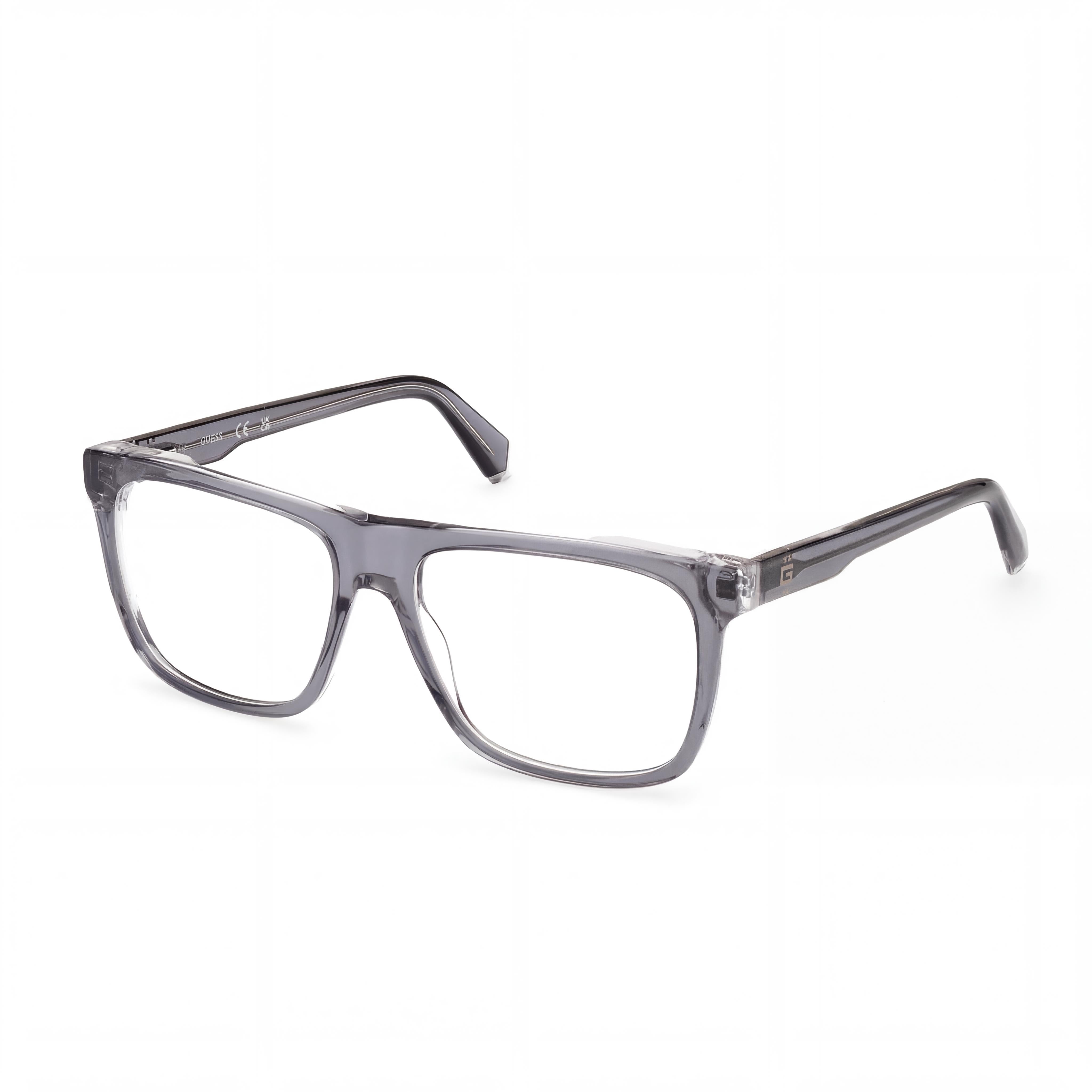 Guess Modern Collection Women's Grey Plastic Frame Eyeglasses with Clear Non Polarized Lenses 56mm, Photo 1