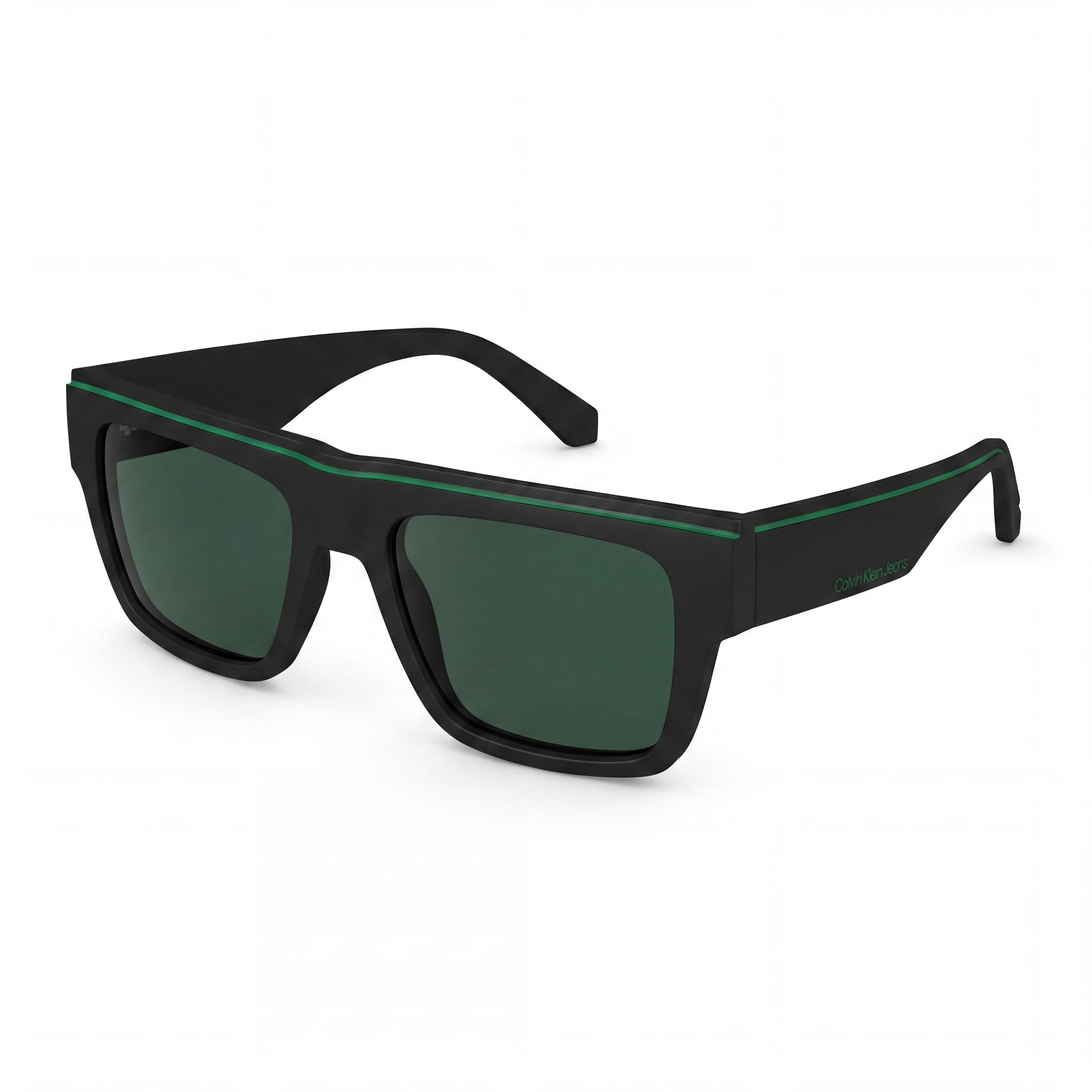 Gafas de sol Calvin Klein Jeans CKJ24603S N de protección UV para hombre, montura de plástico negro mate, lentes negras de 55 mm, Photo 1