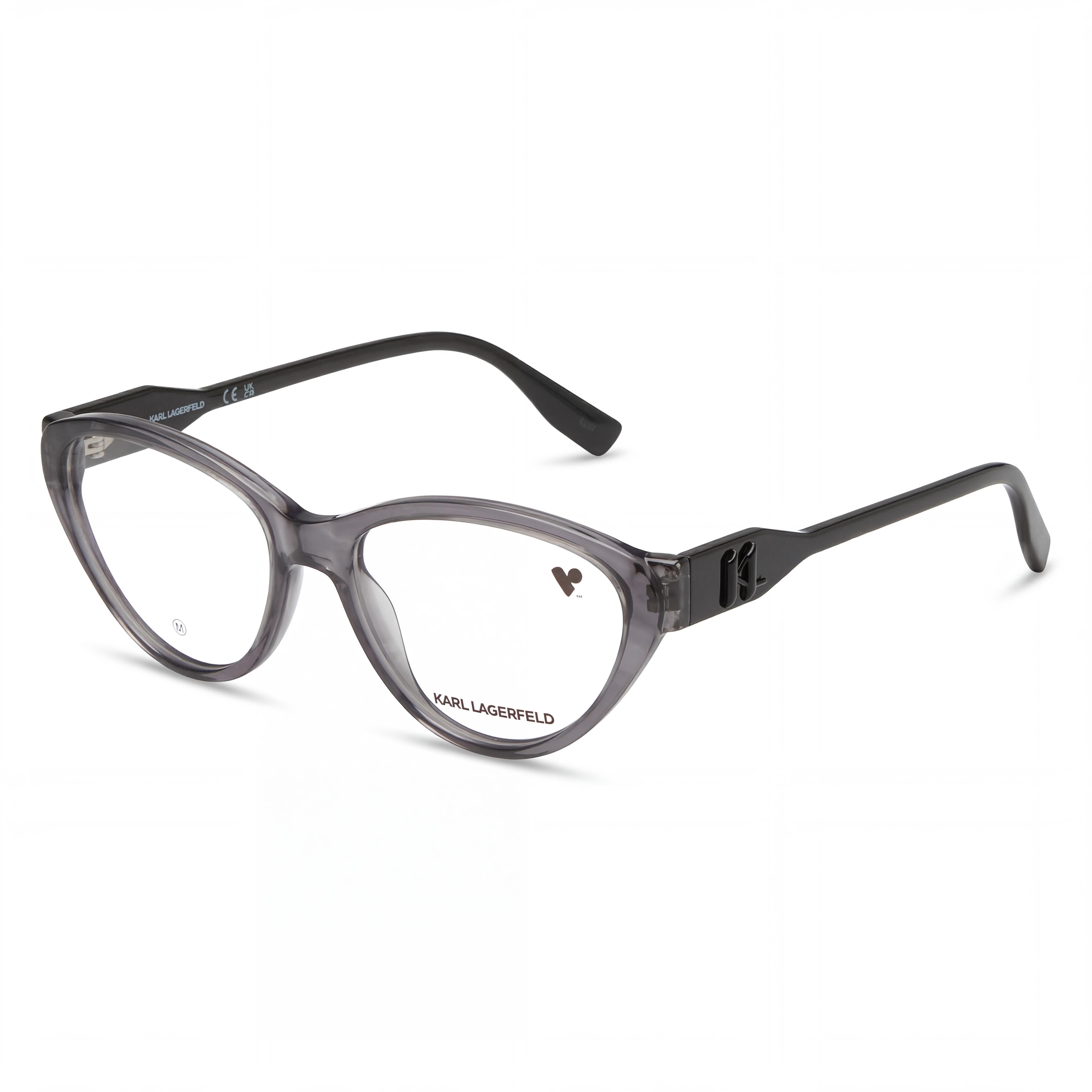 KARL LAGERFELD Modern Women's Acetate Grey Frame Polycarbonate Non-polarised Eyewear 54mm, Photo 1