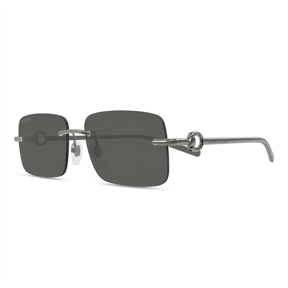Gucci Casual Women's Ruthenium Grey Acetate Frame Sunglasses with 55mm Lens, 18mm Bridge, 140mm Temple