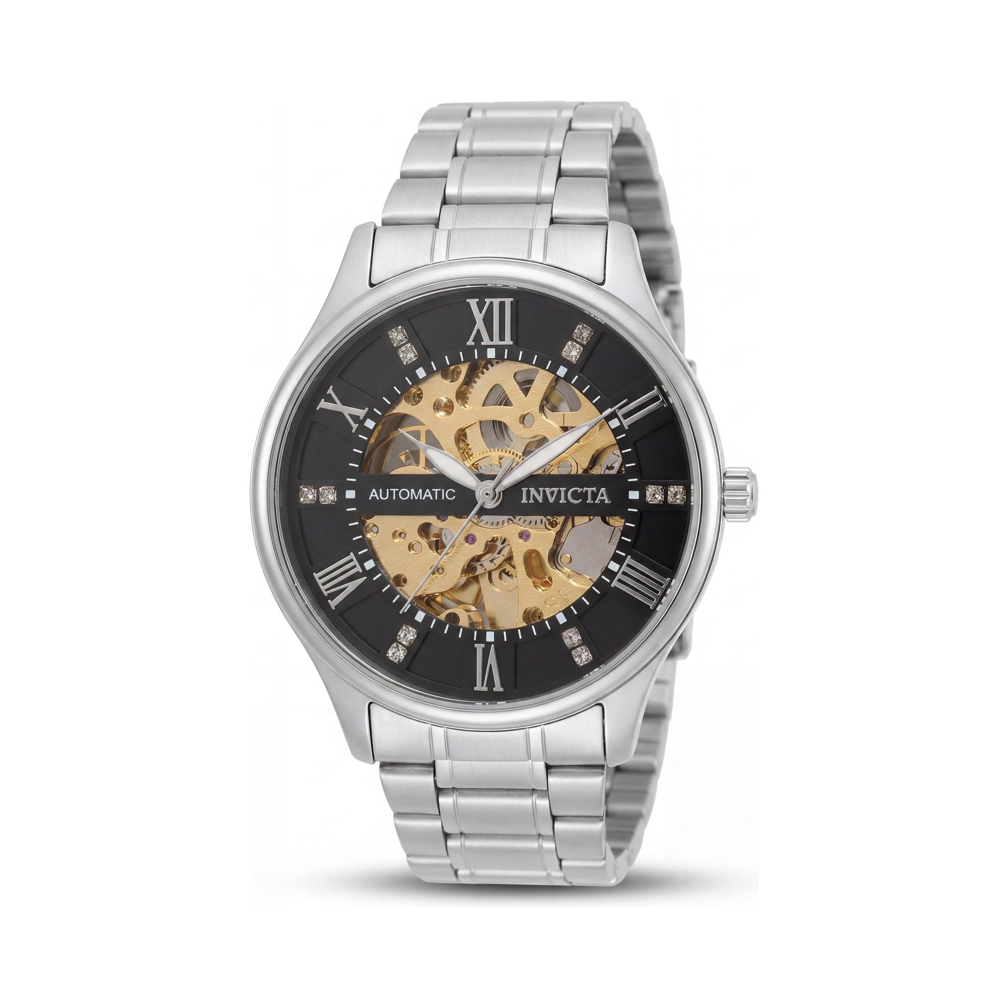 Invicta Objet D Art 69118 Men's Automatic Black Dial Stainless Steel Case & Bracelet Watch 40mm, Photo 1