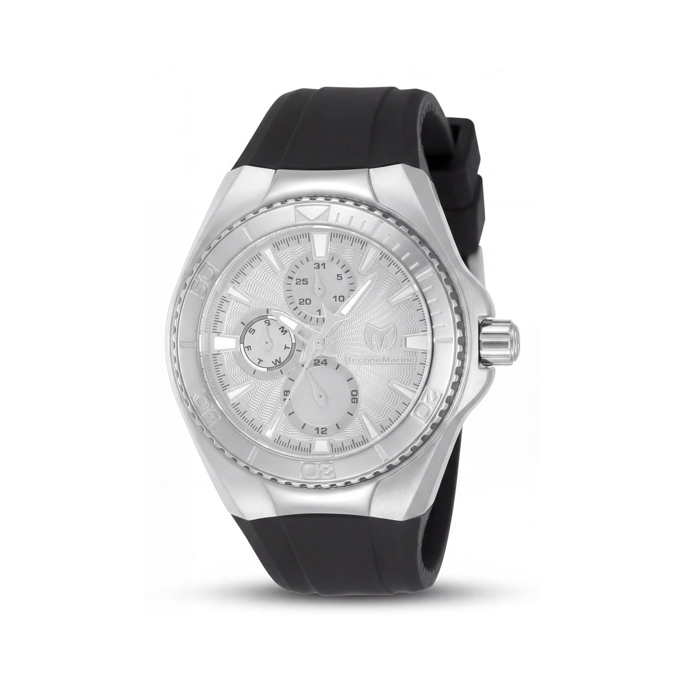 Reloj Cronógrafo TechnoMarine Cruise California de Acero Inoxidable para Mujer, Negro y Acero, 40mm