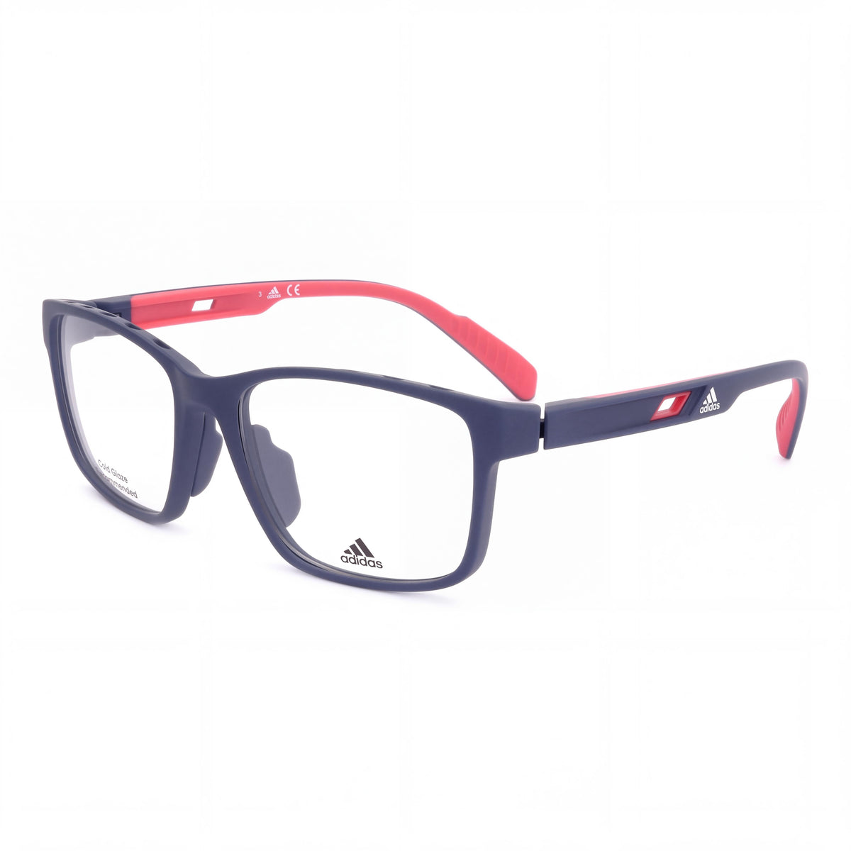 adidas ASP FRAME Sp5008 F Men's Blue Frame Eyewear, featuring a 56mm Lens Width, 17mm Bridge Width, and 140mm Temple Length, Photo 1
