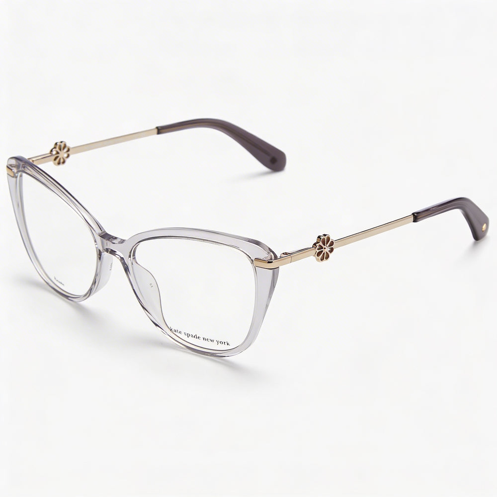 Gafas unisex Kate Spade New York Flavia, montura de plástico gris, lentes de policarbonato, ancho de lente de 51 mm