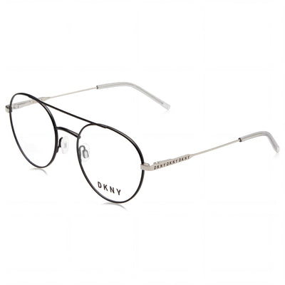 Gafas DKNY para mujer modernas DK1025 con montura de aleación de acero y cristales oro rosa marrón, tamaño 51 mm