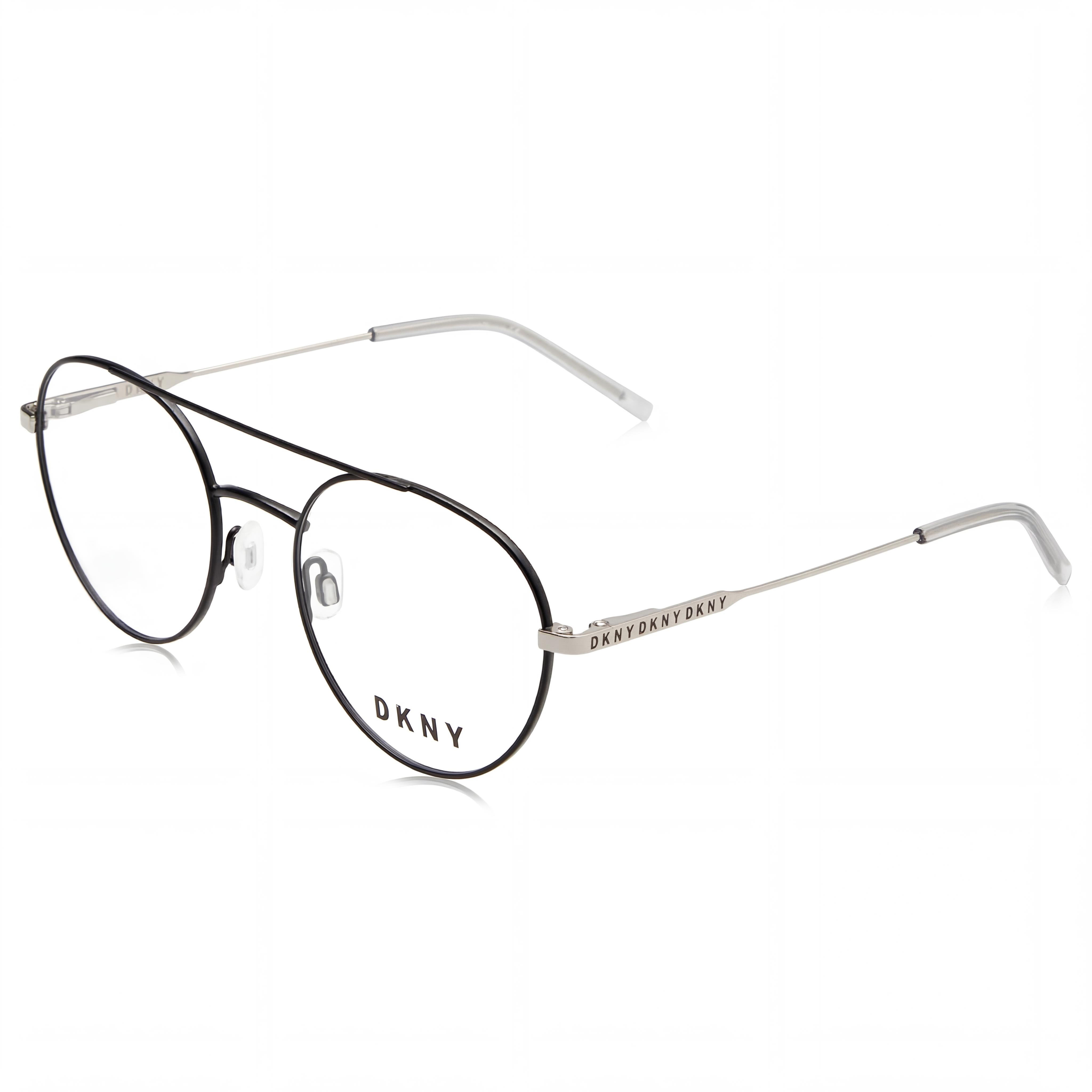 DKNY Women's Modern DK1025 Eyewear with Alloy Steel Frame and Brown Rose Gold Lenses, 51mm Size, Photo 1