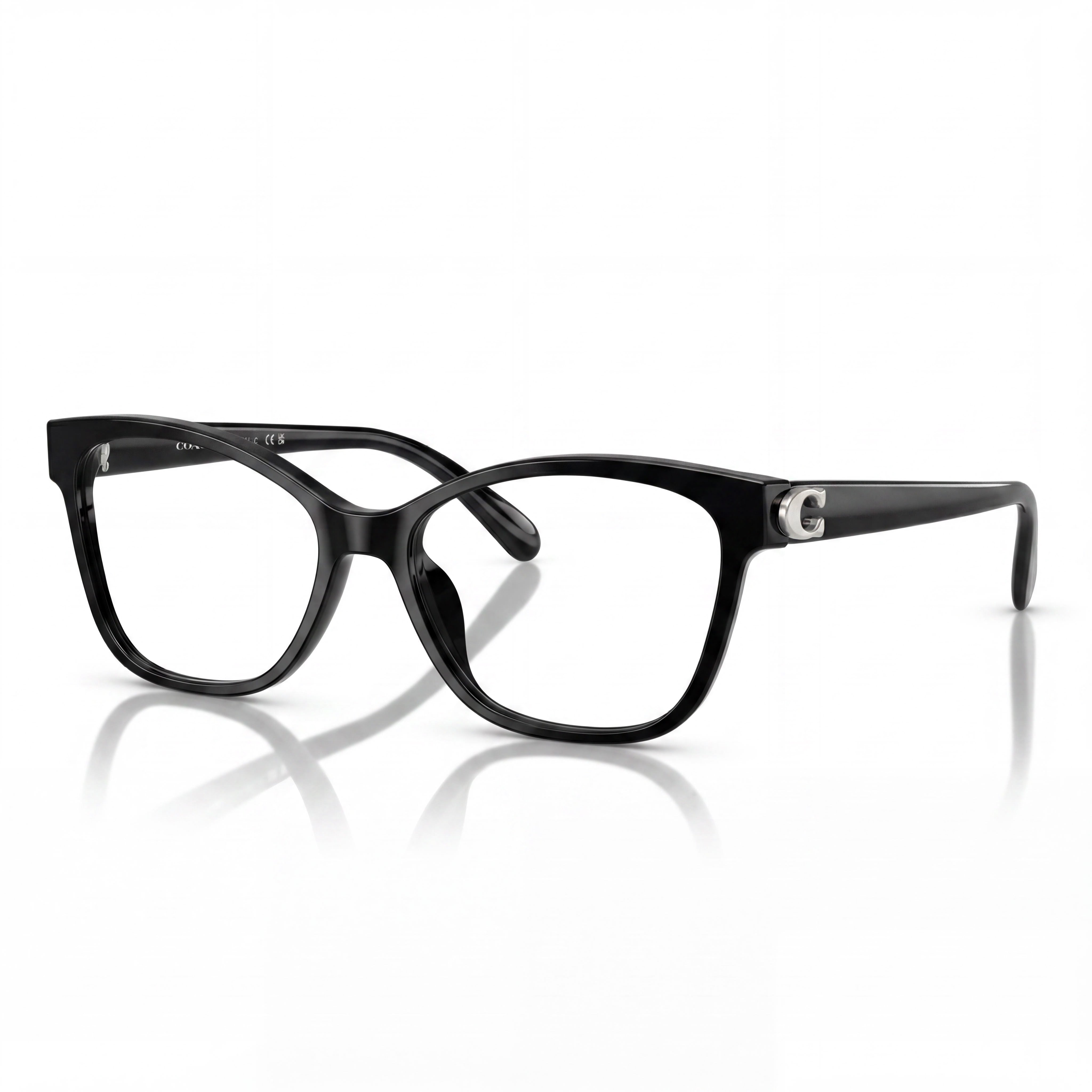 Coach Women's Hc6246u Maxi C Hardware Universal Fit Black Plastic Eyeglass Frames 53-16-140, Photo 1