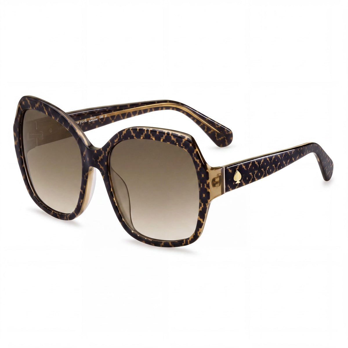 kate spade new york Amberlynn/S Gafas de sol de mujer con estampado Habana en plástico rosa y protección UV, no polarizadas, de 57 mm, Photo 1