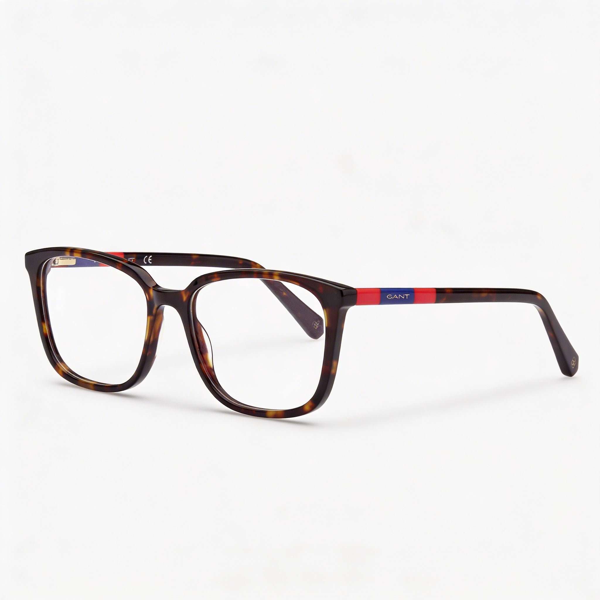 GANT Modern Men's Dark Havana Acetate Eyeglass Frames with Polycarbonate Lenses - 53mm Lens Width, Photo 1