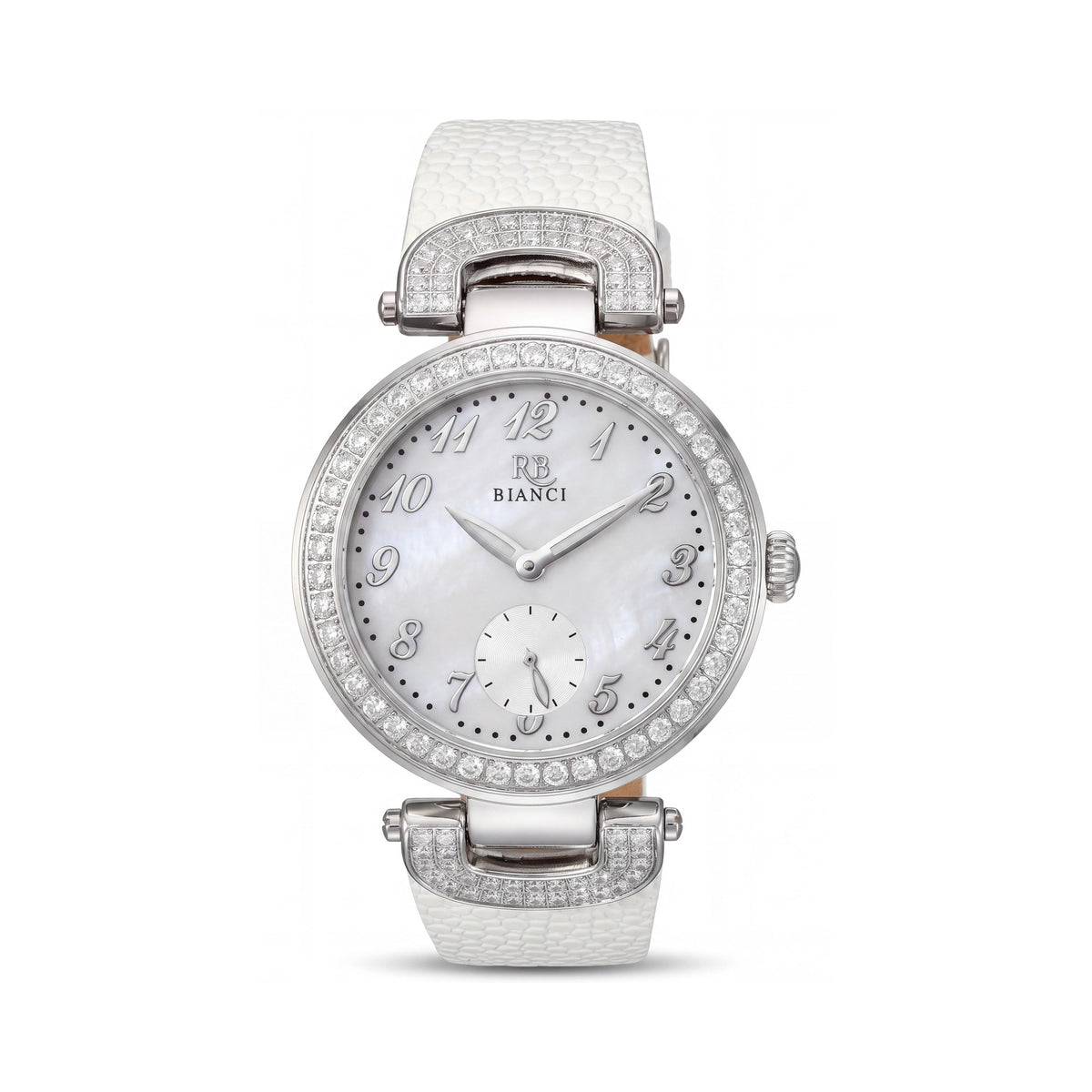 Roberto Bianci Casual Women's Silver Quartz Watch with Timer, Slide-Rule, Water Resistant, Scratch Resistant Mineral, Photo 1
