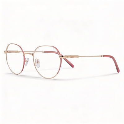 DKNY Dk1032 Women's Metallo Frame Eyewear with Gold Frame and Gold Polycarbonate Lenses, 48mm Lens Width