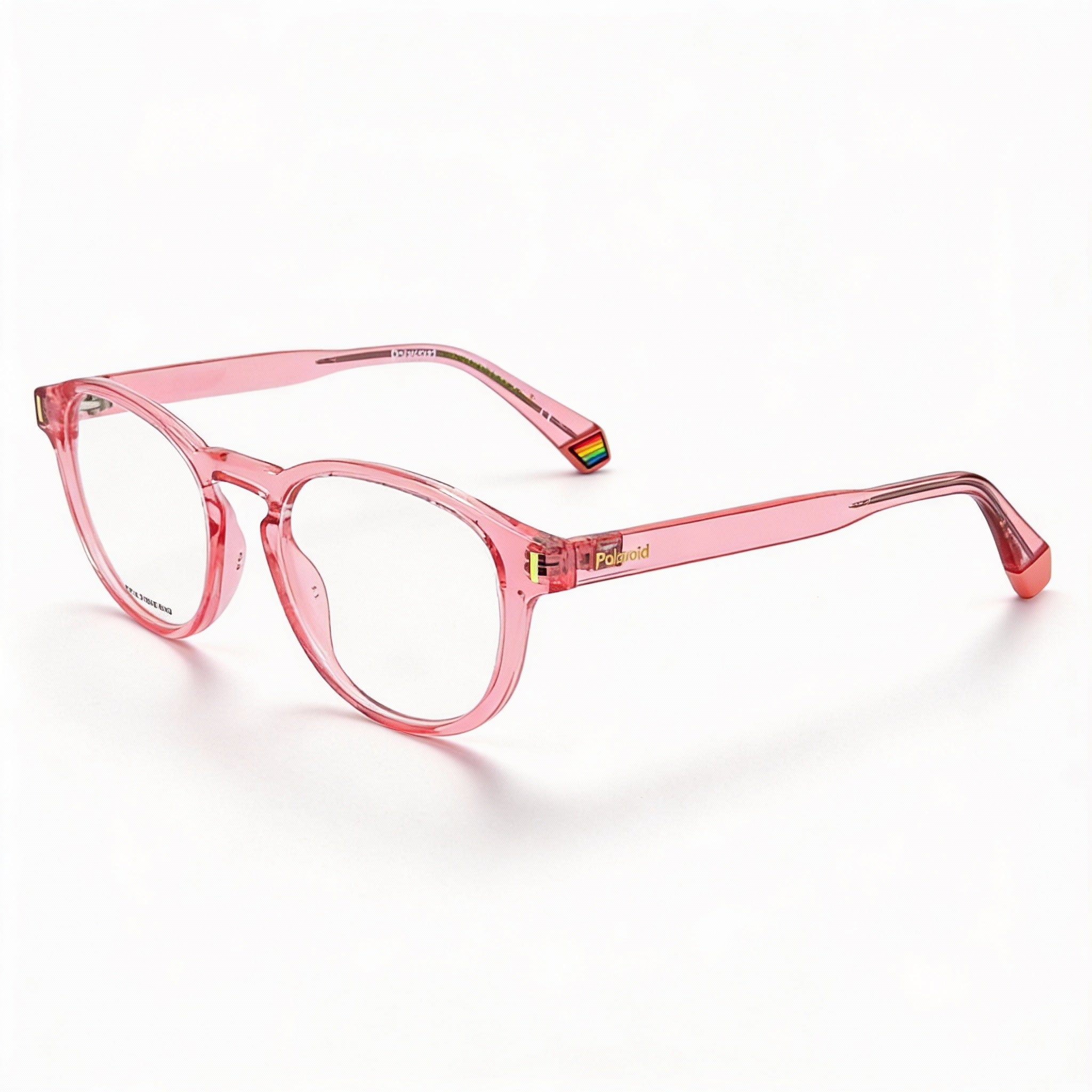 Gafas Polaroid Casual Unisex con montura inyectada, lentes sin policarbonato, color salmón, ancho de lente de 50 mm, Photo 1