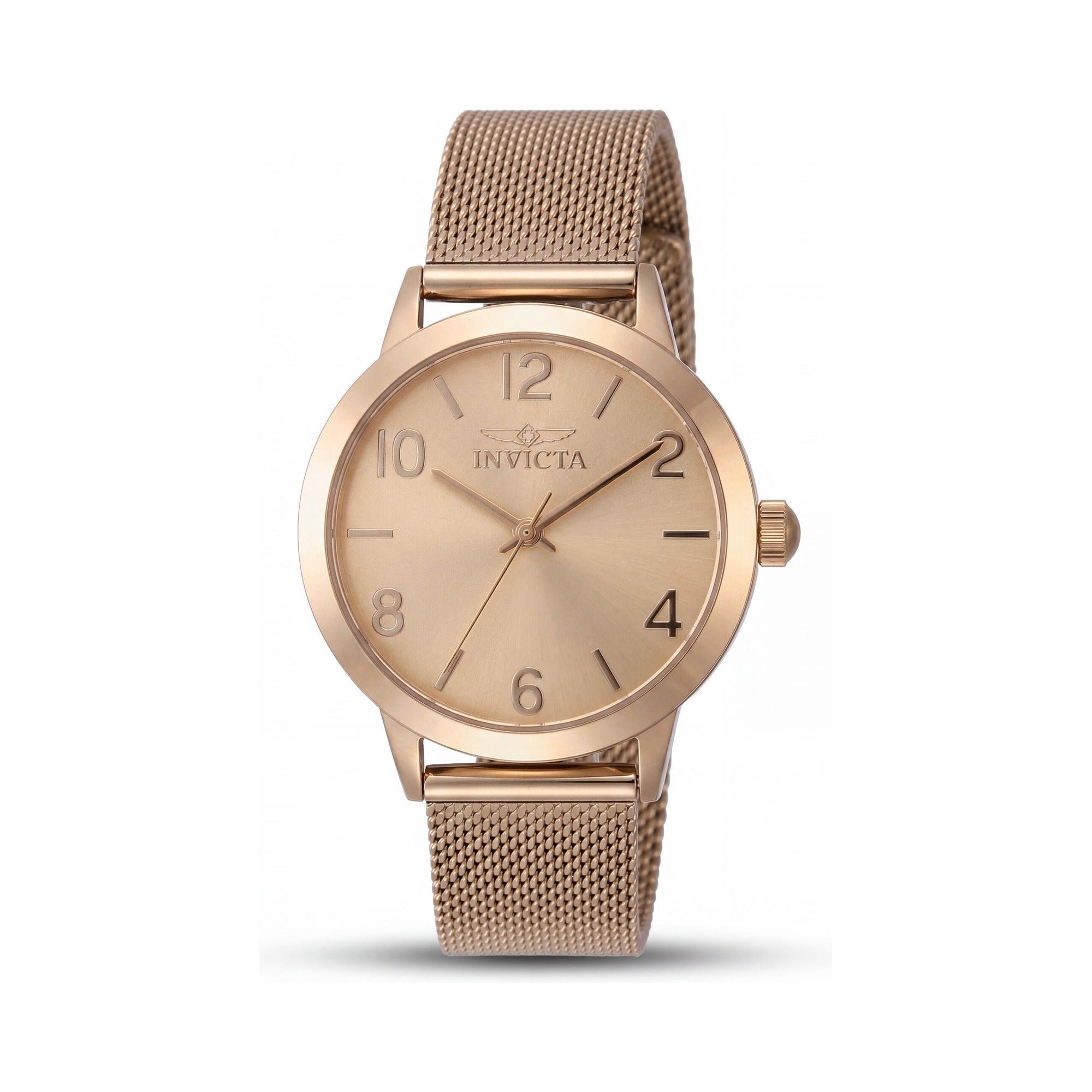 Invicta Wildflower 47275 Unisex Strappy Quartz Watch - Gold Tone, Stainless Steel, 34mm, Water Resistant, Photo 1