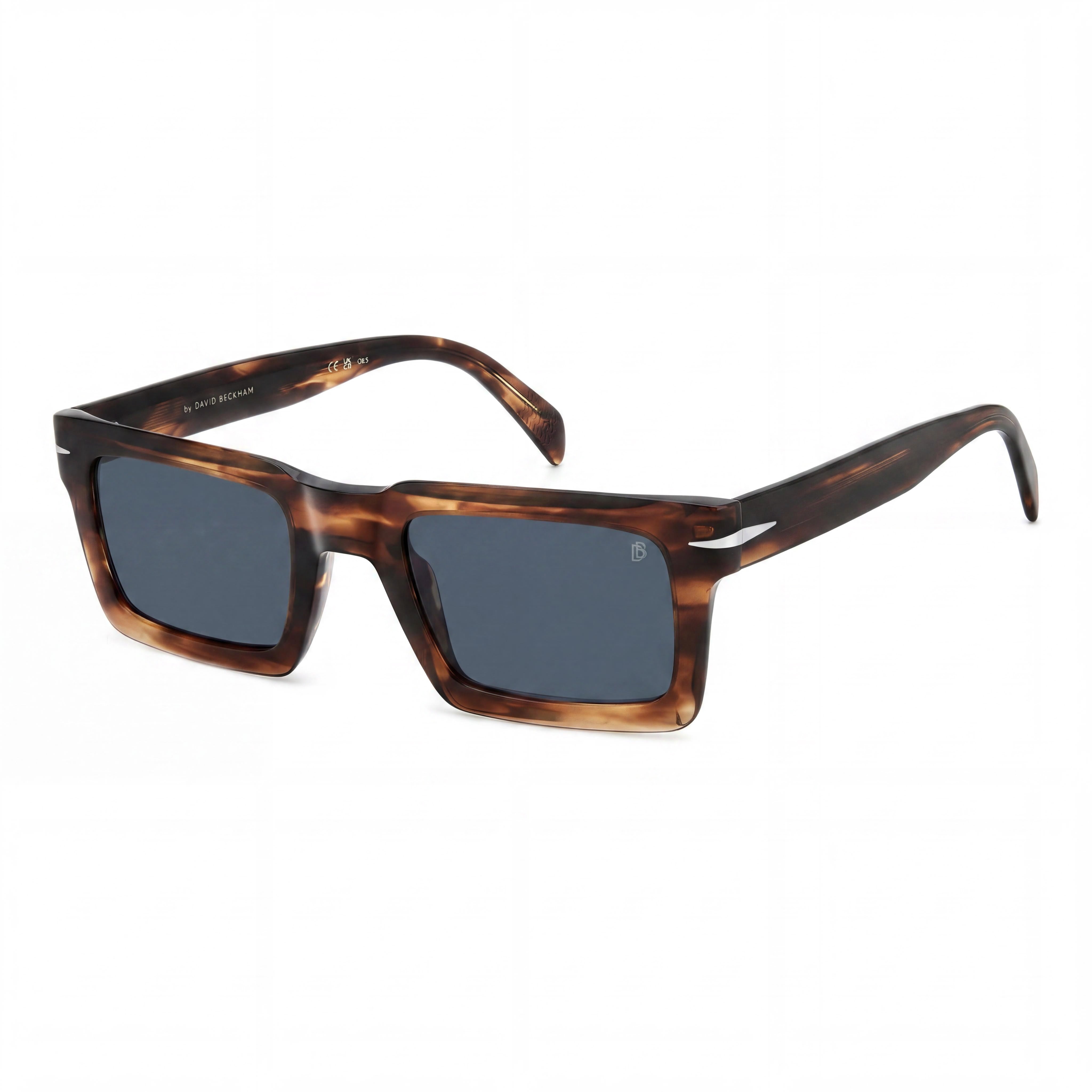 David Beckham DB 7126/S Unisex Casual Style Brown Horn Acetate Frame Sunglasses with UV 400 Protection 51mm, Photo 1