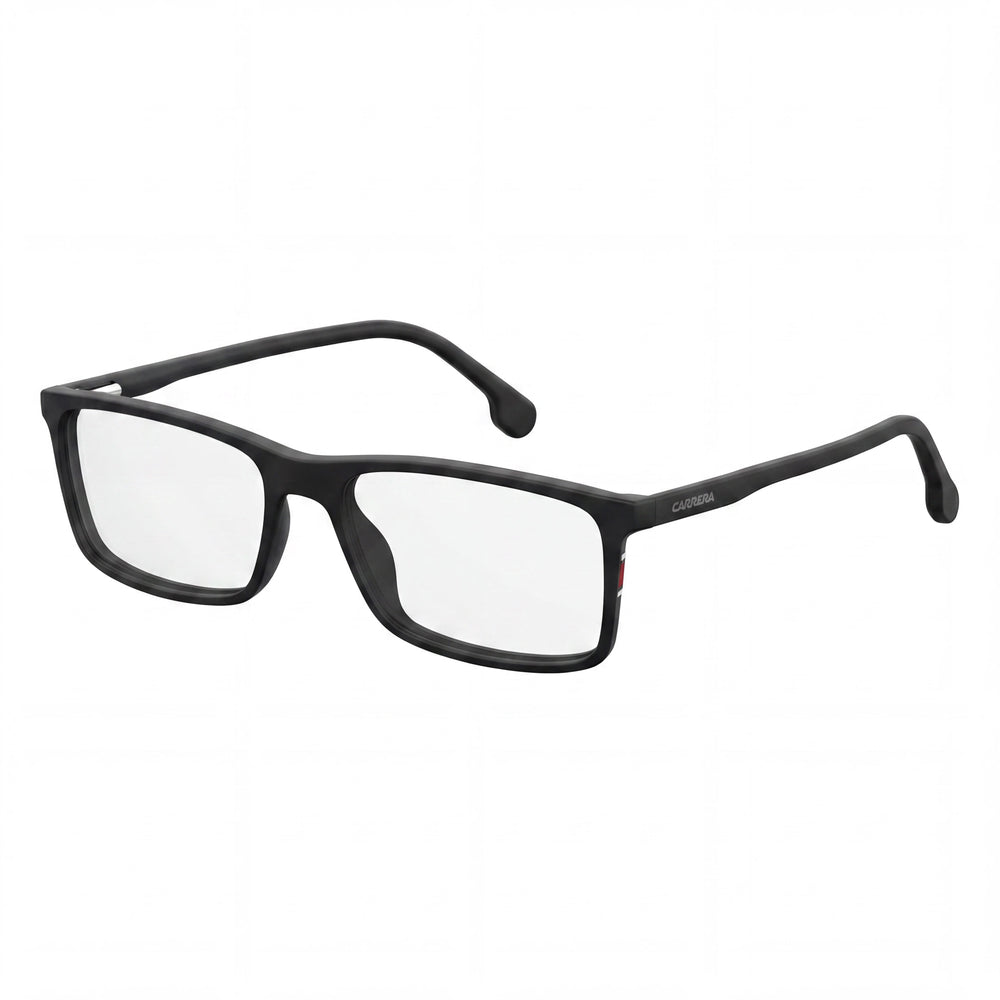 Gafas graduadas de plástico negro mate Carrera 175/N para hombre con patillas con logo, 55 mm