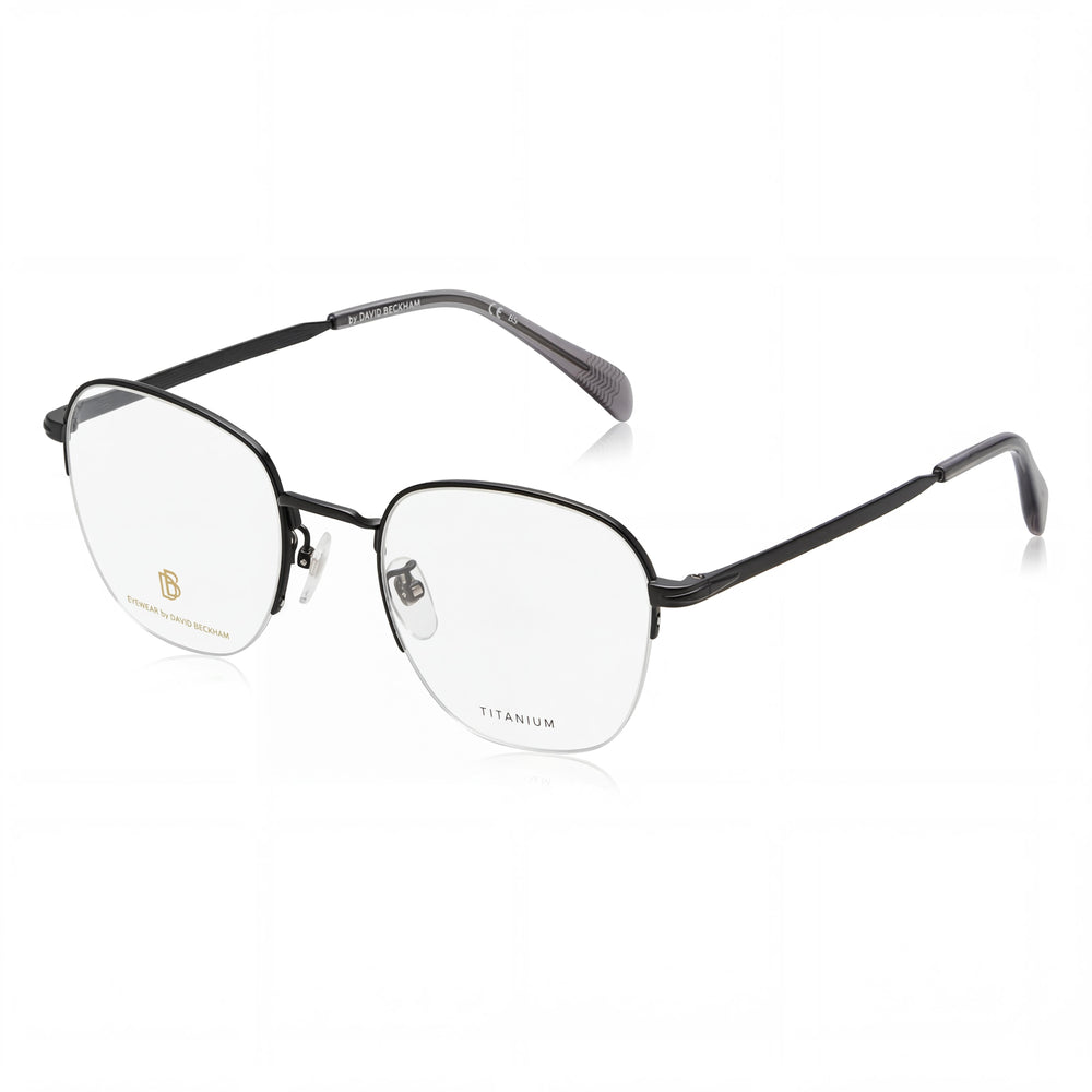 Gafas de sol David Beckham DB 1109/G para hombre, ligeras, con montura de titanio y acabado en negro rutenio oscuro, 52 mm