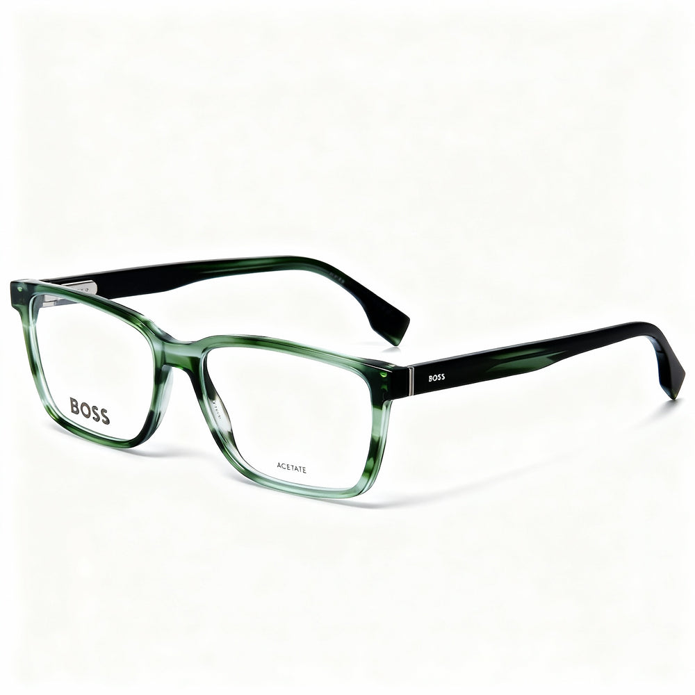 Hugo Boss Boss 1517 Men's Modern Style Acetate Frame Green Horn Non-Polarised Eyewear (57mm Lens)