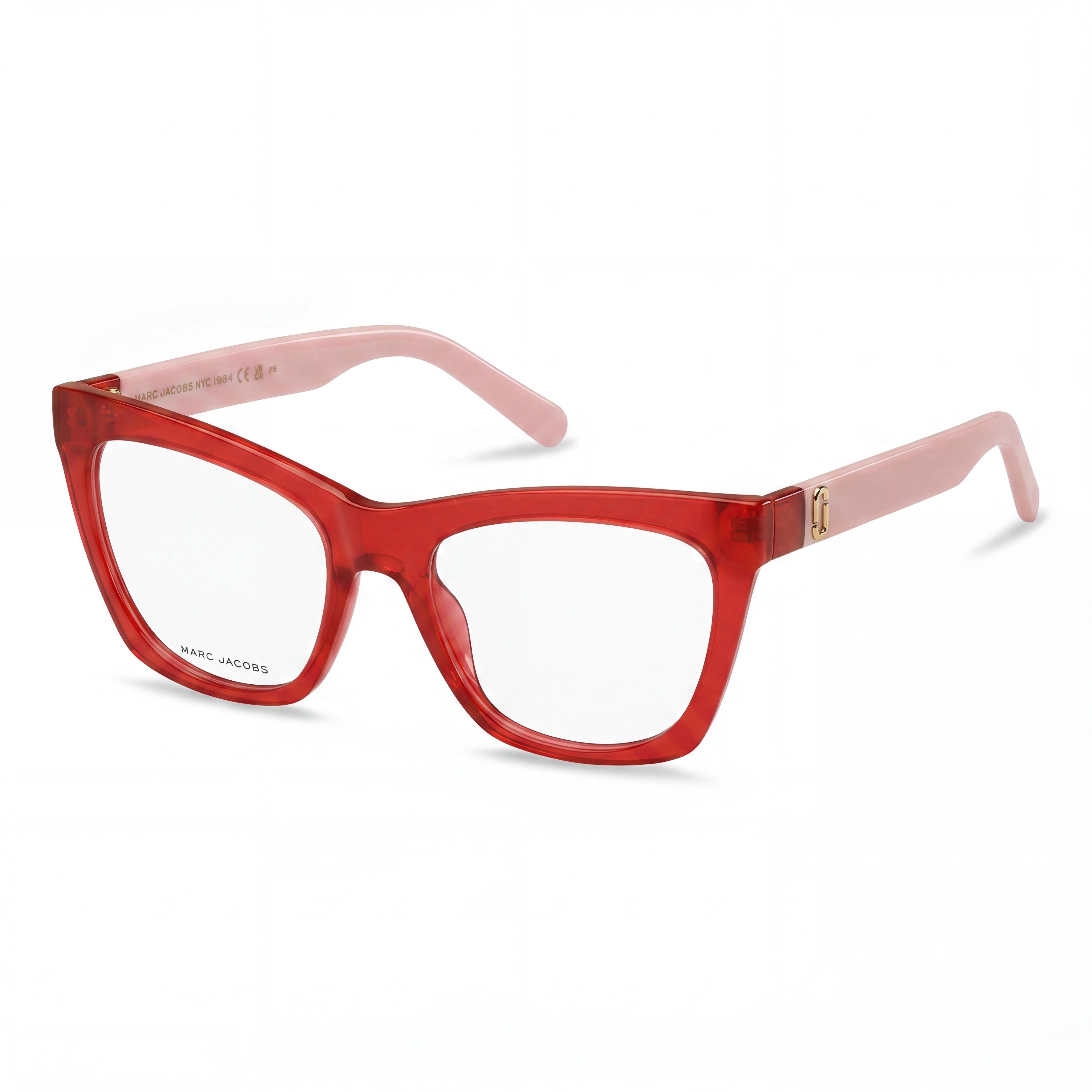 Marc Jacobs Temporary Women's Red Pink Cellulose Frame Polycarbonate Lens Non Polarized Sunglasses 53mm, Photo 1