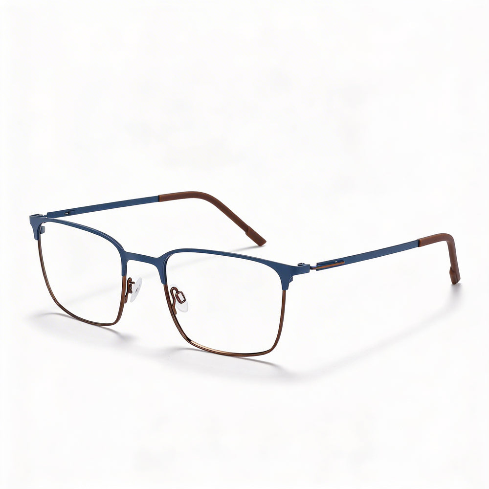 Flexon E1140 Unisex Metal Matte Blue Stargazer/Coffee 54mm