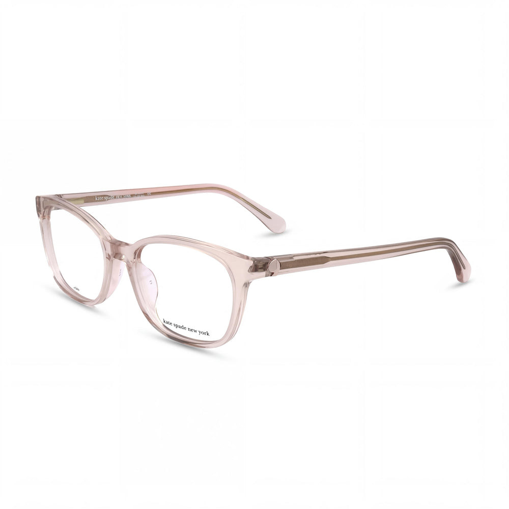 Kate Spade New York Modern Unisex Acetate Frame with Polycarbonate Lens Crystal Pink Sunglasses 51mm Lens Width