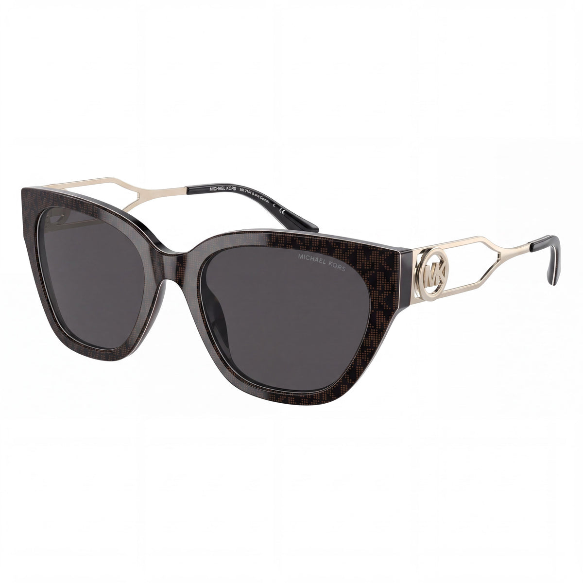 Michael Kors 2154 Unisex Square Brown Signature Grey Composite Sunglasses with UV Protection 54mm, Photo 1