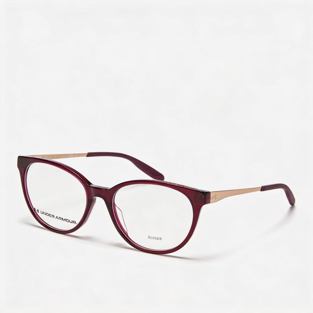 Under Armour Casual Acetate Frame Polycarbonate Lens Sunglasses for Women, Crystal Red, 54mm