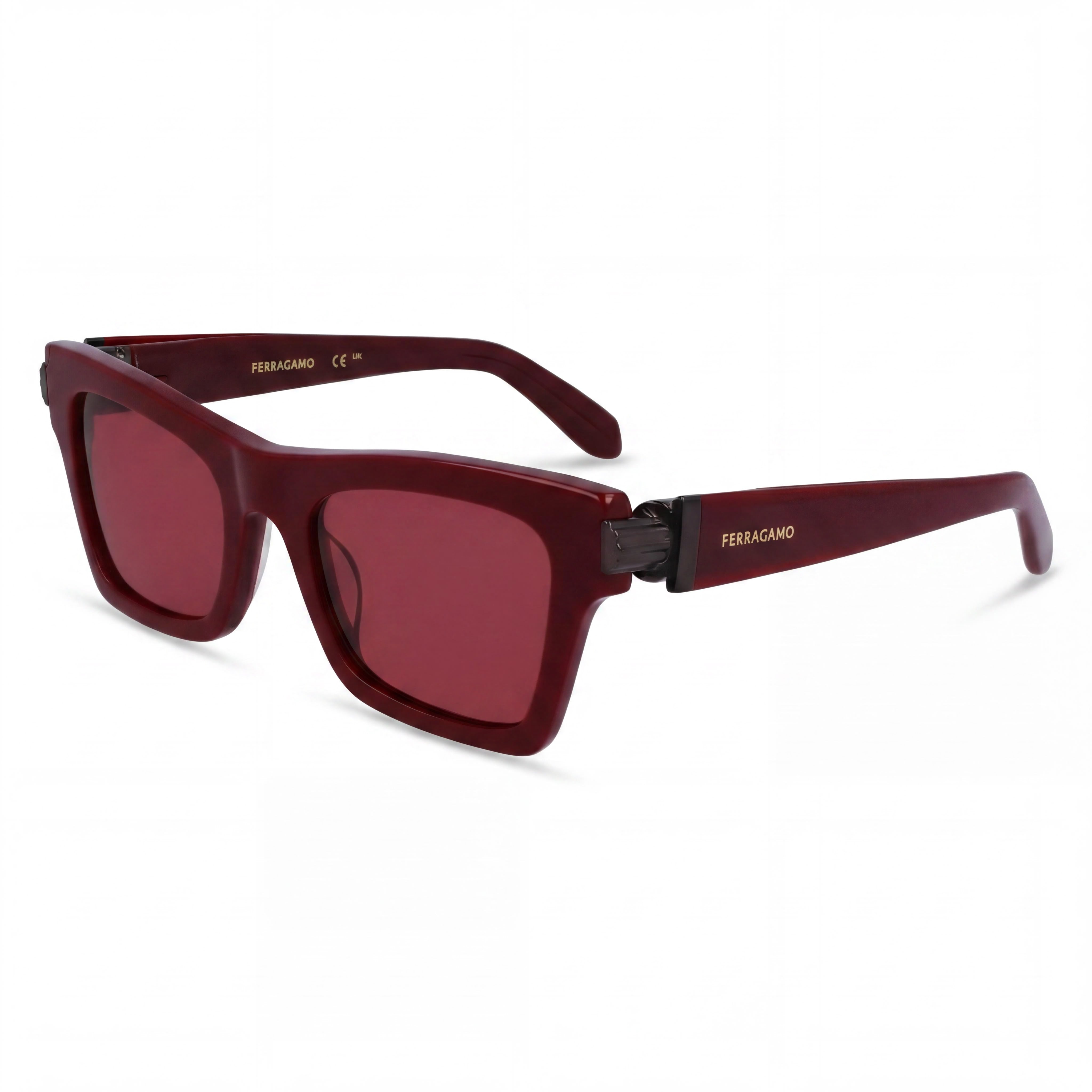 Ferragamo Sf2013s Women's Burgundy Acetate UV Protection Sunglasses 52mm, Photo 1