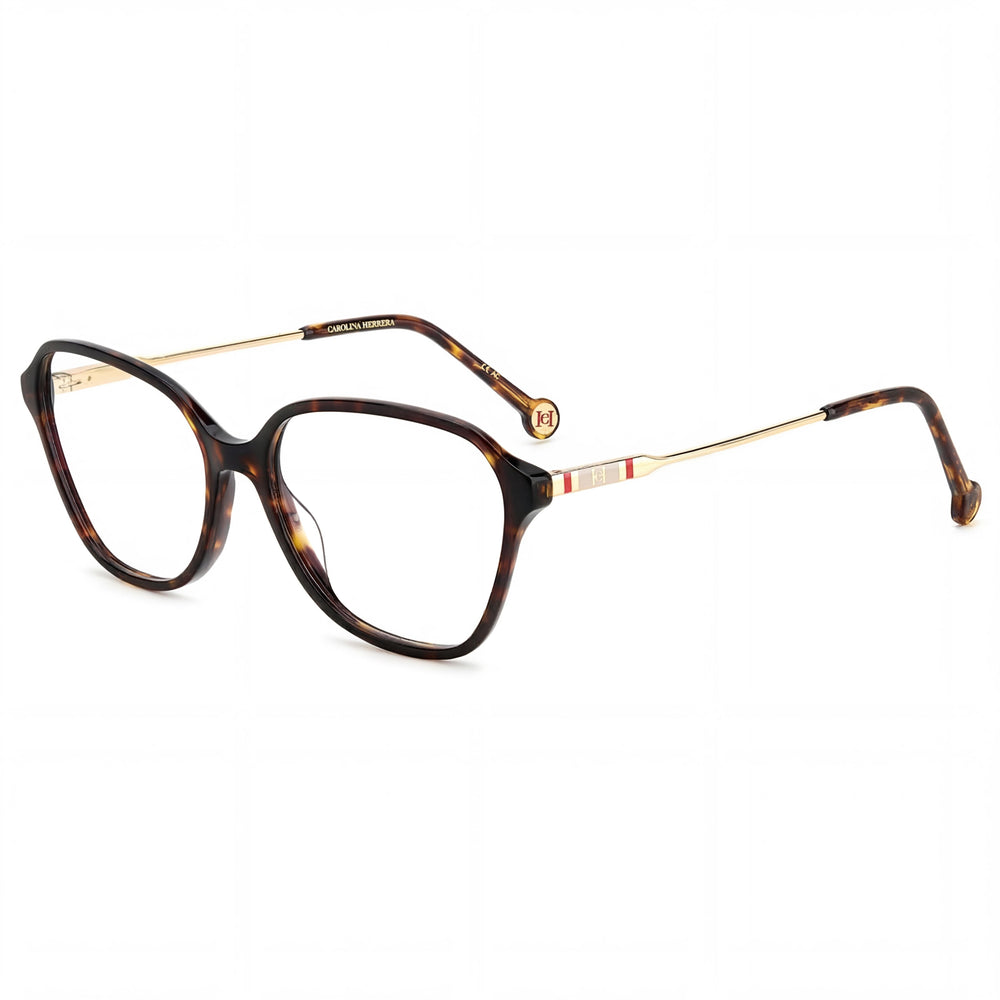 Carolina Herrera Her 0117 Women's Dark Tortoise Acetate Optical Eyeglasses, 55mm Lens Width