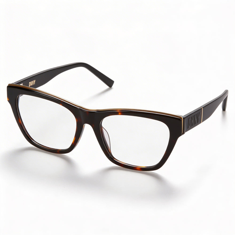 DKNY Classic Women's Dark Tortoise Acetate Frame Sunglasses with Dark Tortoise Polycarbonate Lenses, 54mm