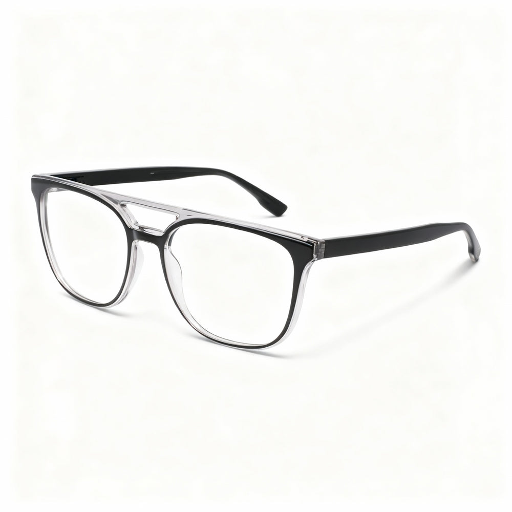 MCALLISTER Mc4533 Men’s Metal Frame Eyeglasses in Black Grey with Polycarbonate Lenses, 55mm Lens Width, 18mm Bridge, 140mm Temple