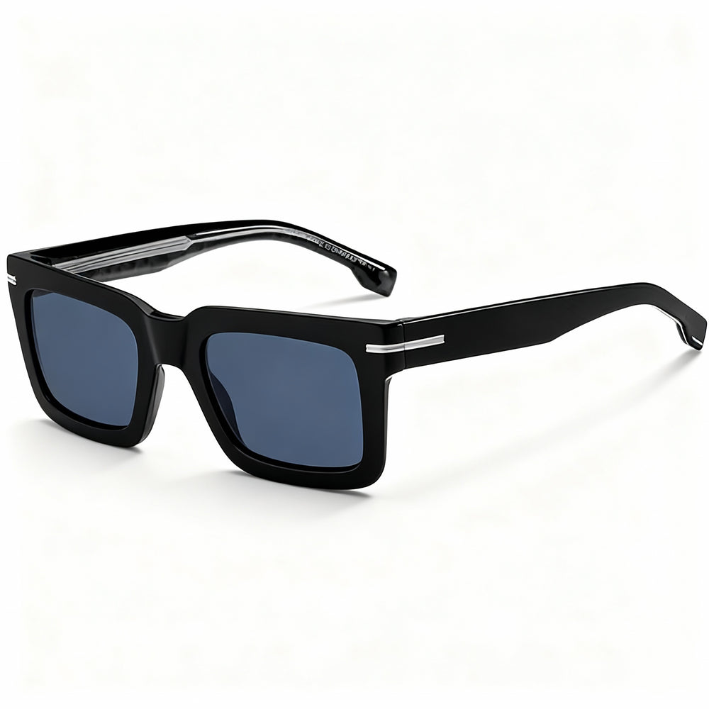Gafas de sol Hugo Boss BOSS 1501/S para hombre, estilo moderno, con montura de policarbonato, no polarizadas, diseño negro, 51 mm