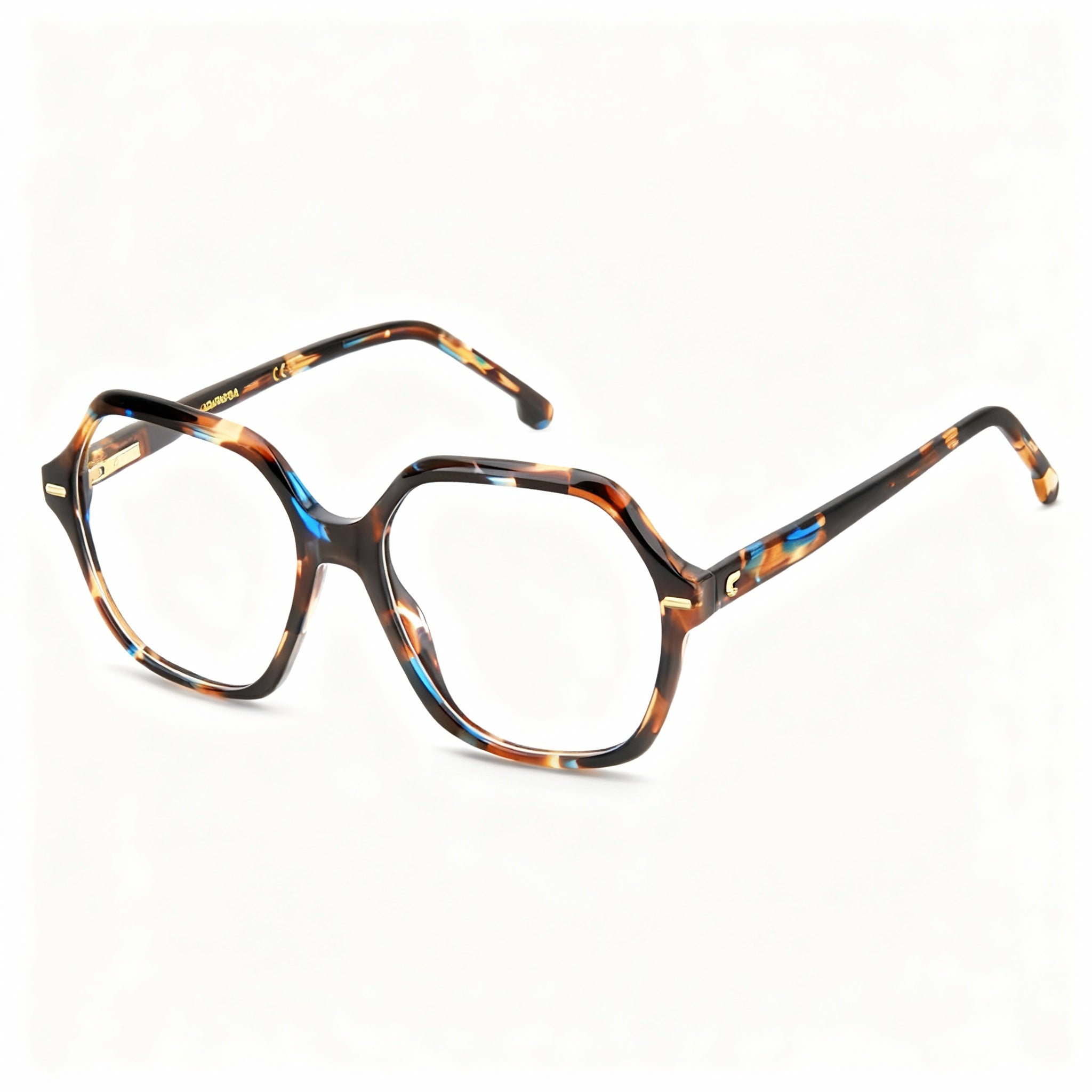 Carrera 3032 Women's Casual Eyewear, Brown Blue Havana Acetate Frame, 54-16-140