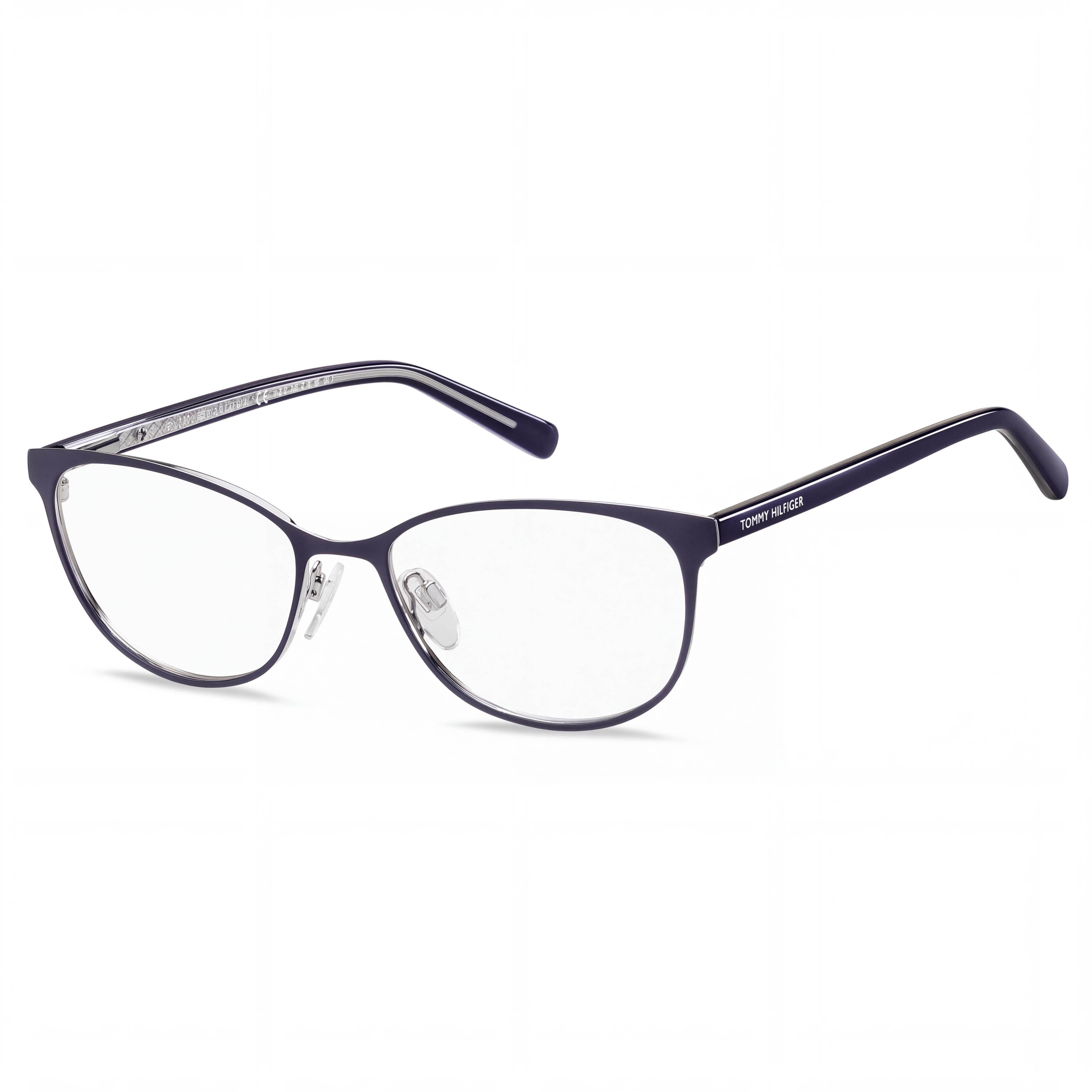 Tommy Hilfiger Th 1778 Eyeglasses for Unisex, Featuring Blue Crystal Stainless Steel Frame, 53mm, Photo 1