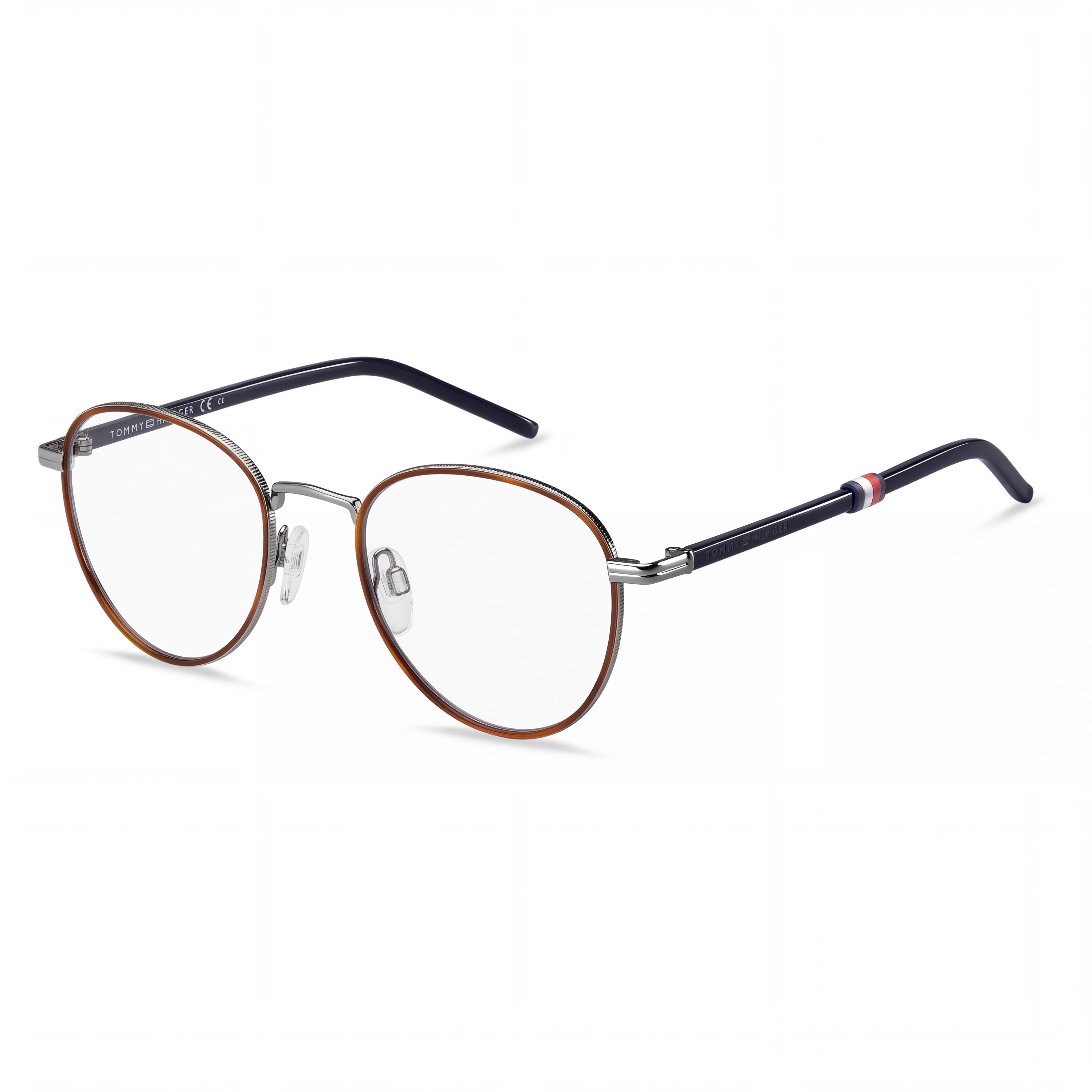 Tommy Hilfiger TH 1687 Unisex Panthos Gafas de Metal Ruthenium Lentes de Policarbonato No- 50mm Ancho de Lente, Photo 1