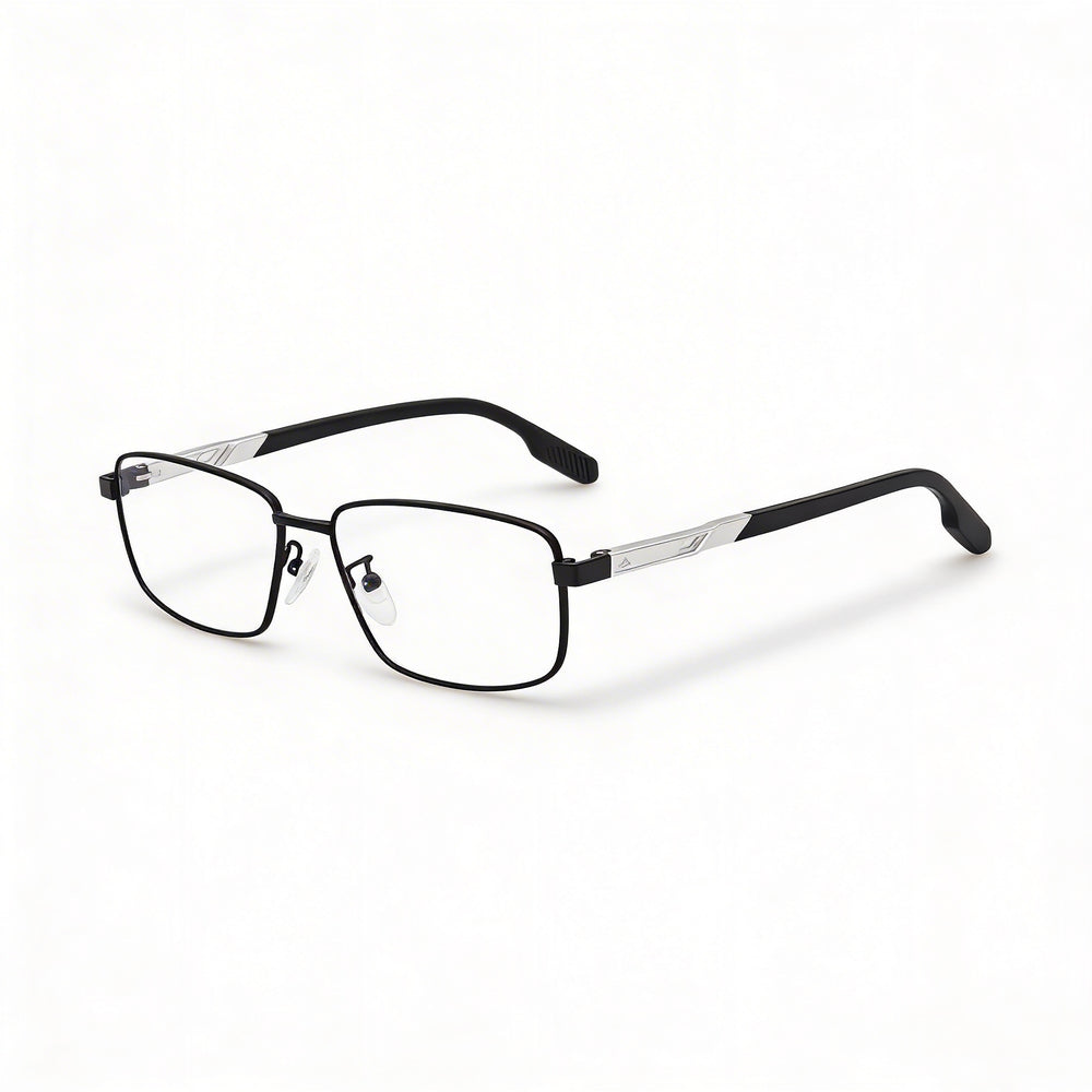 Adidas Casual Unisex Metal Matte Black Transparent Eyeglasses 55-15-145