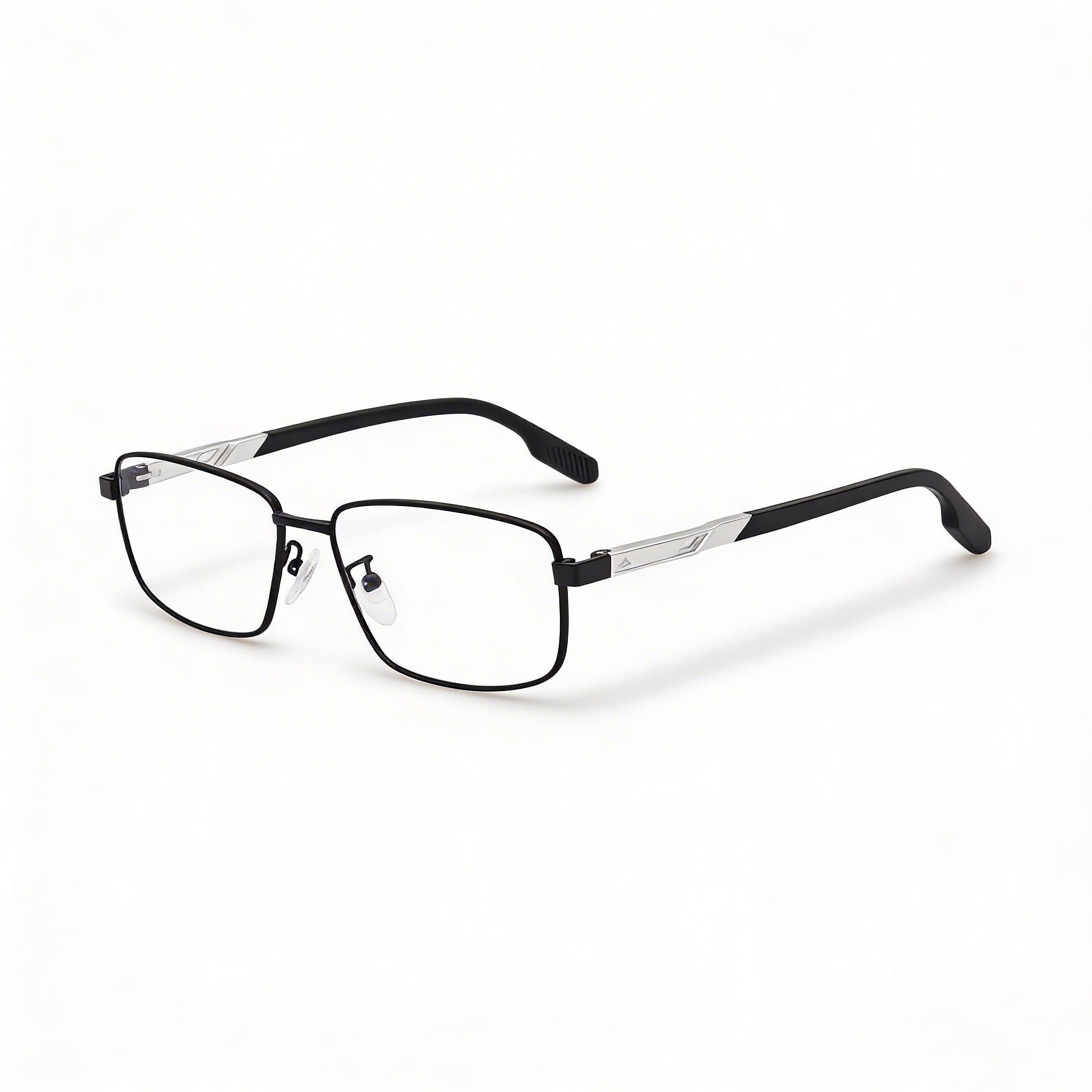Adidas Casual Unisex Metal Matte Black Transparent Eyeglasses 55-15-145, Photo 1