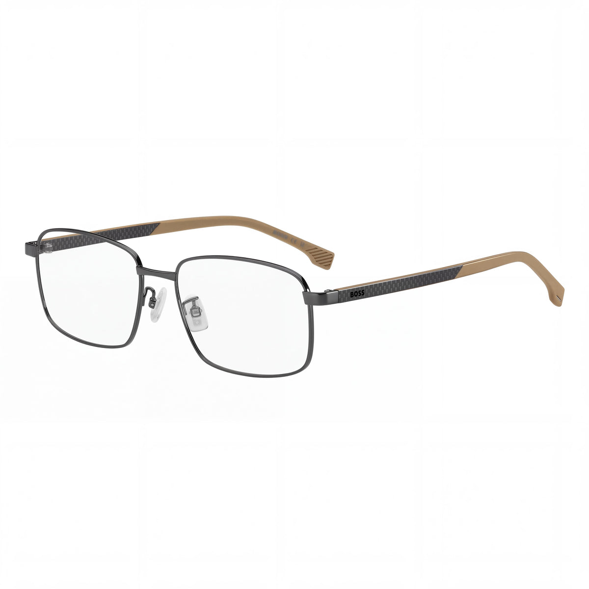 HUGO BOSS 1715/F Men’s Matte Ruthenium Carbon Fiber Eyeglasses 56mm, Photo 1