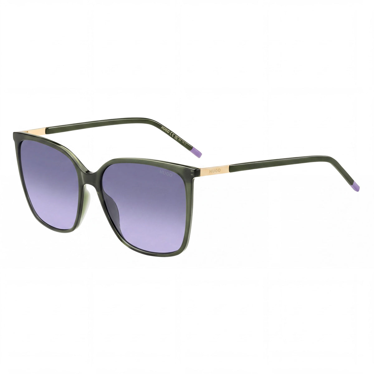 HUGO HG 1275 Women's Green Grey Polyamide Frame Green Non-Polarized Lens Glasses 57mm, Photo 1