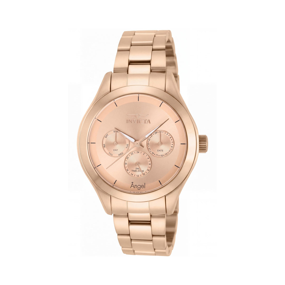 Reloj Invicta Angel de cuarzo suizo para mujer, de acero inoxidable chapado en oro rosa, 40 mm, luminoso y resistente al agua, Photo 1