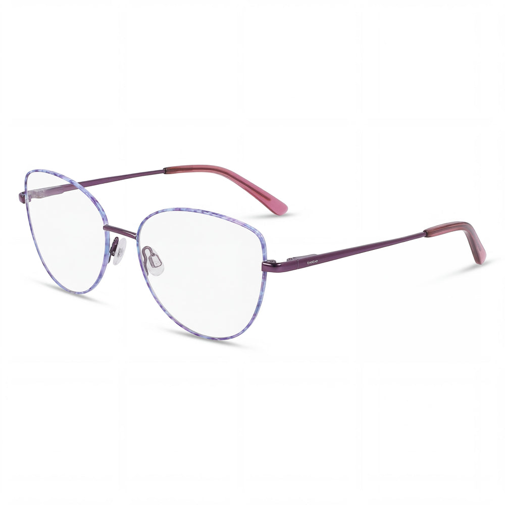 Bebe Bb5207 Women's Plum Blossom Metal Optical Eyeglass Frames, Lens-Bridge-Temple Size 51-16-135