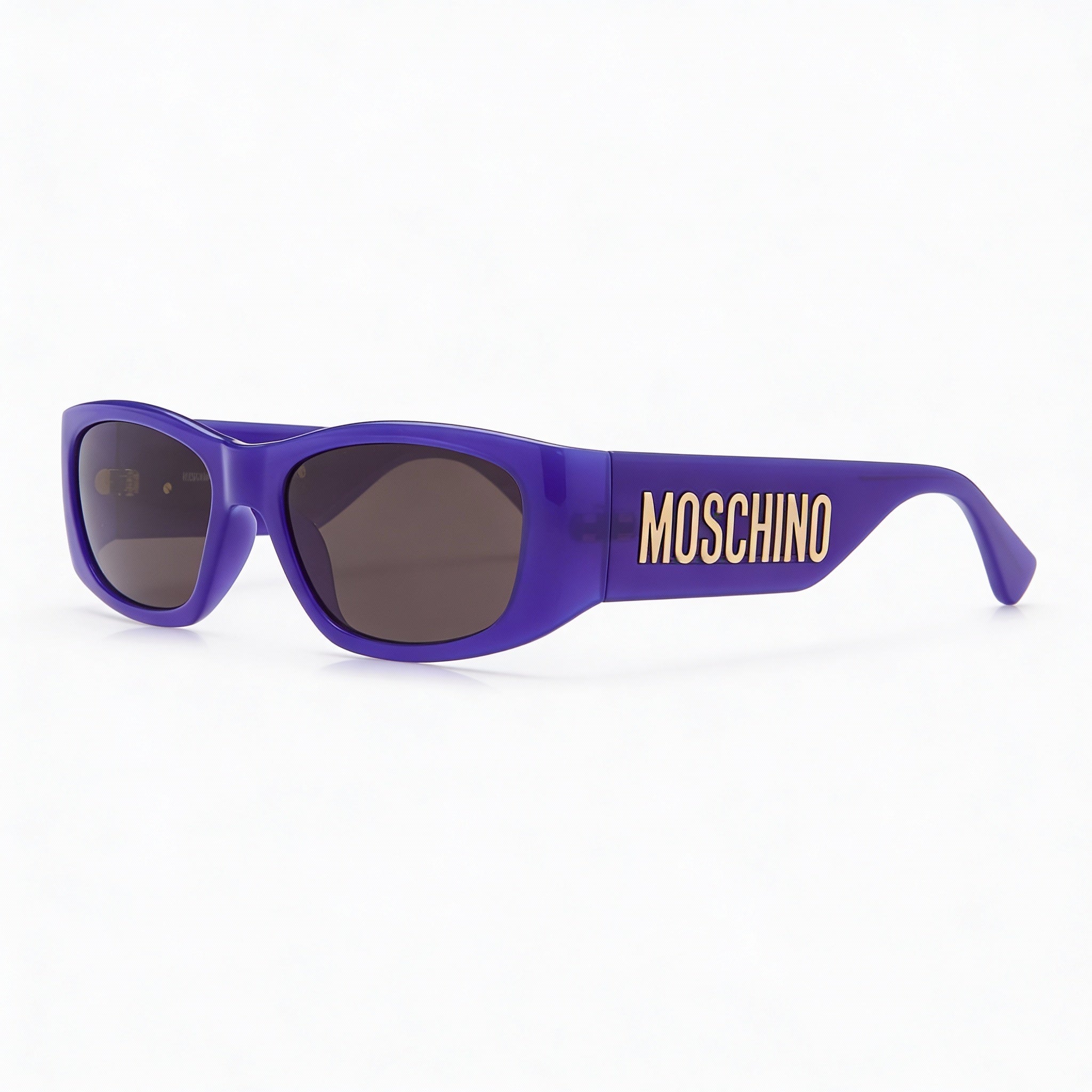 Moschino Casual Women's Violet Propionate Injected Frame Grey Polyamide Lens UV Protected Sunglasses 55-18-135, Photo 1