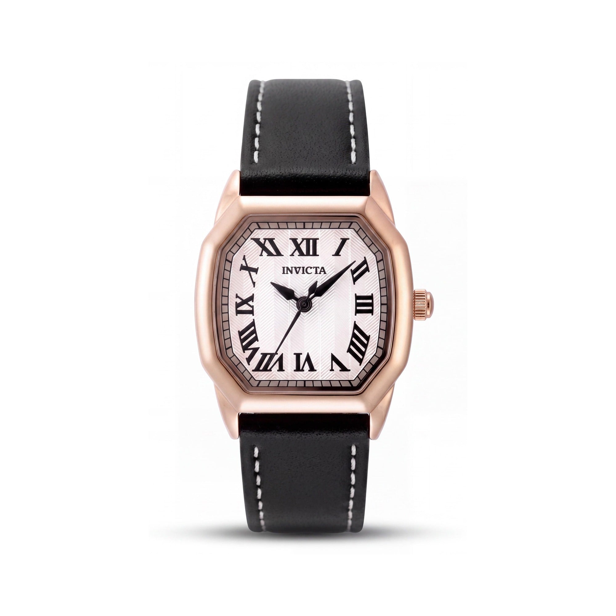 Invicta Wildflower 48963 Women's Quartz 27mm Stainless Steel Case Watch with Leather Strap & Silver Dial, Photo 1