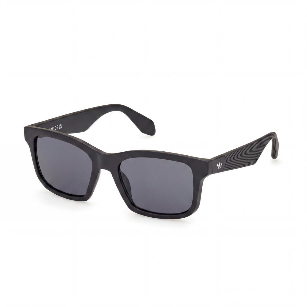 Adidas Originals Or0105 Unisex Injected Sunglasses, Matte Black, Smoke Lens, UV Protection, Non-Polarized, 52mm