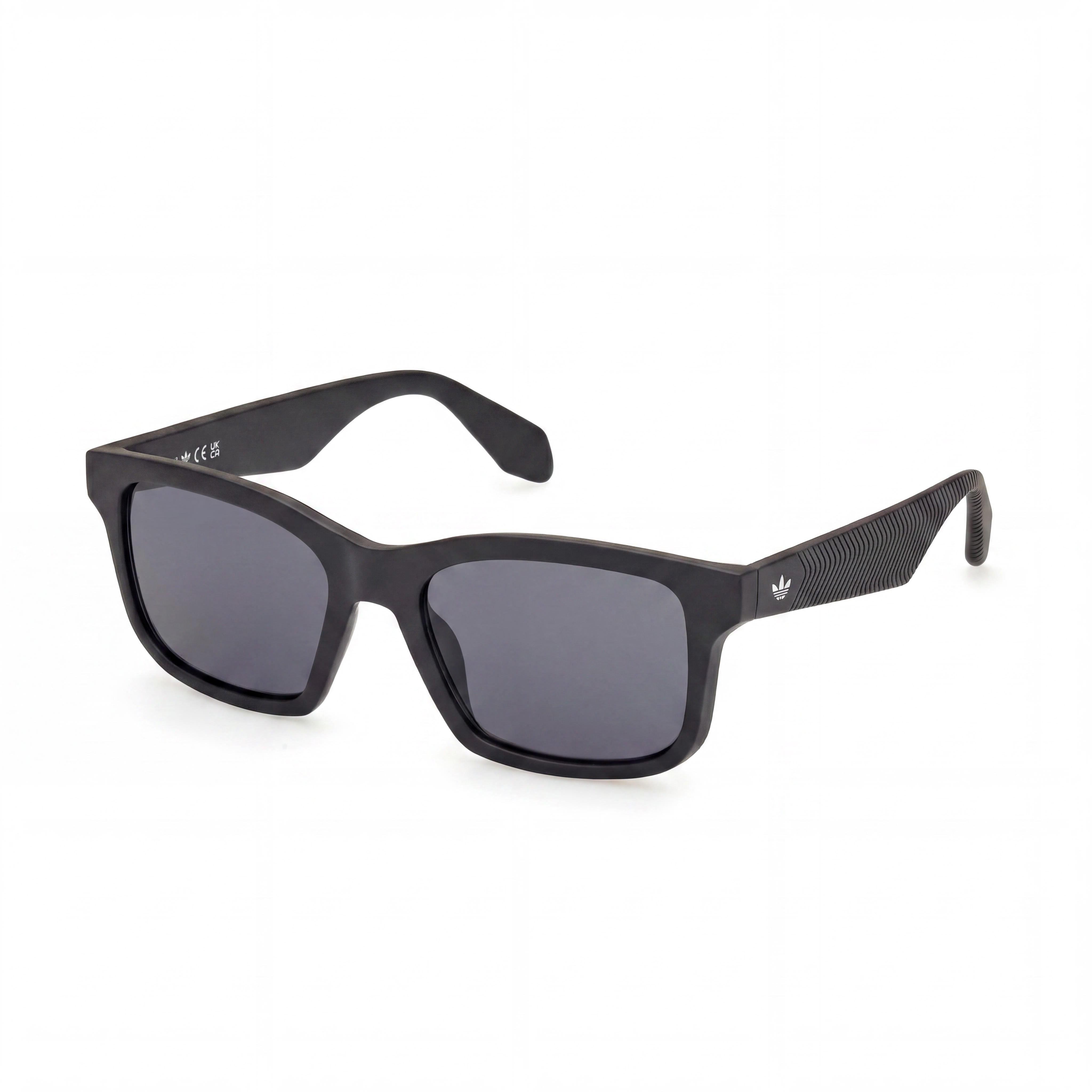 Gafas de sol Adidas Originals Or0105 unisex inyectadas, color negro mate, lentes ahumadas, protección UV, no polarizadas, 52 mm, Photo 1